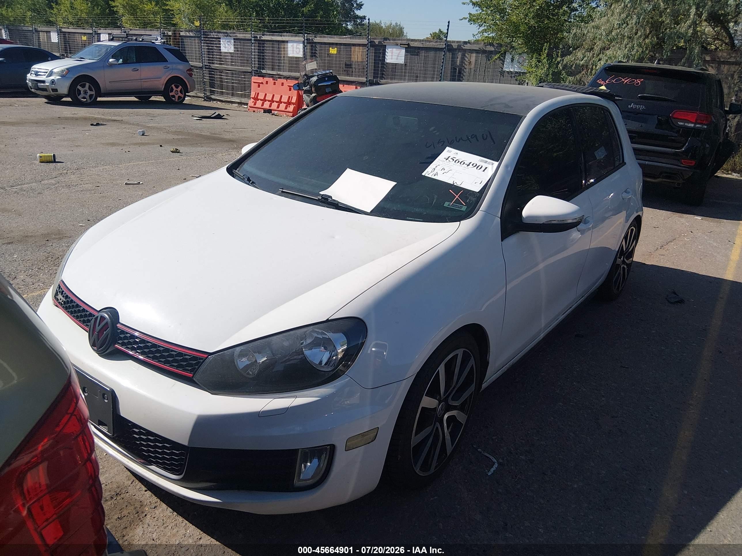 2014 Volkswagen Gti Wolfsburg Edition White vin: WVWHD7AJ7EW006969
