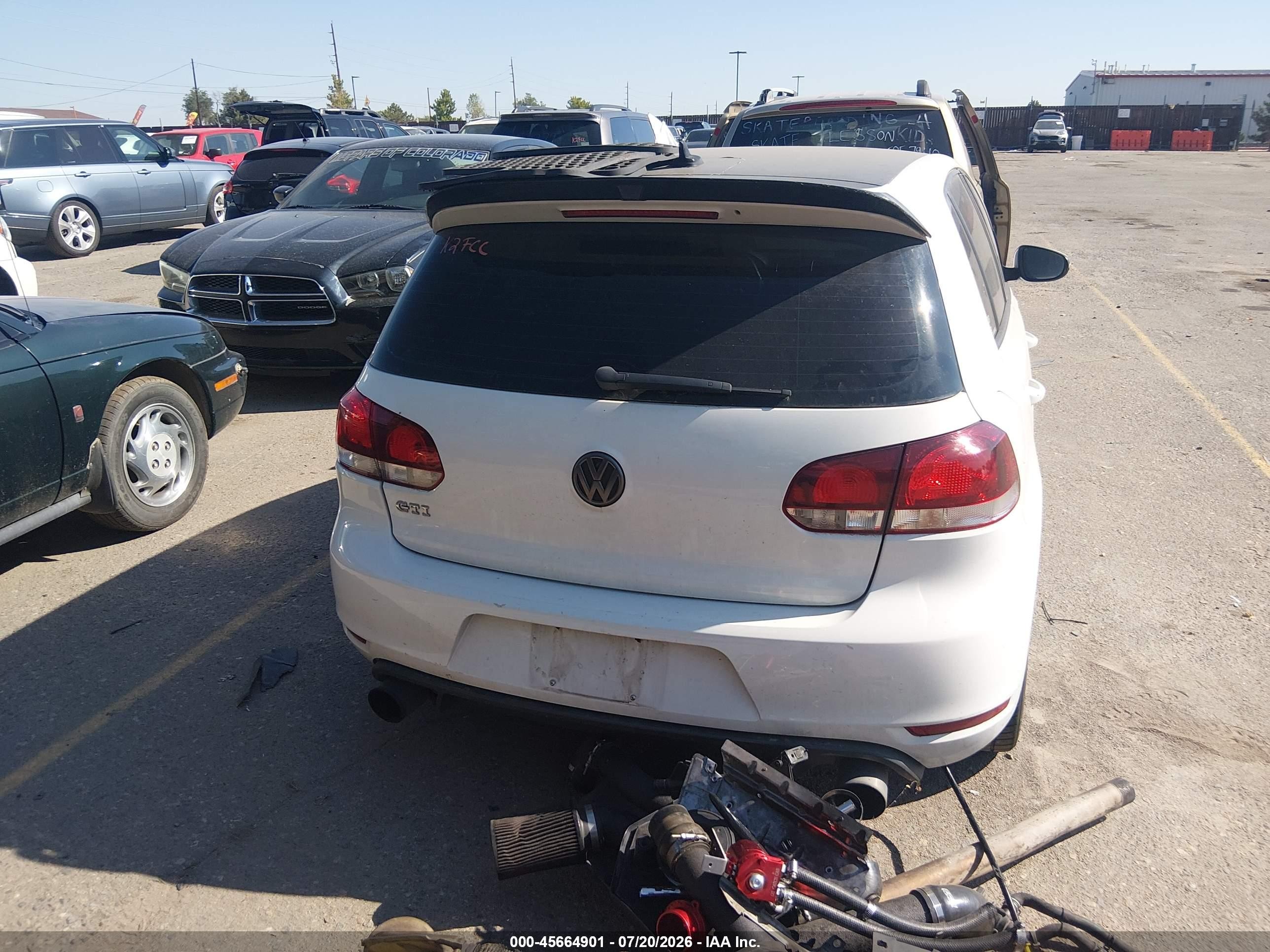 2014 Volkswagen Gti Wolfsburg Edition White vin: WVWHD7AJ7EW006969