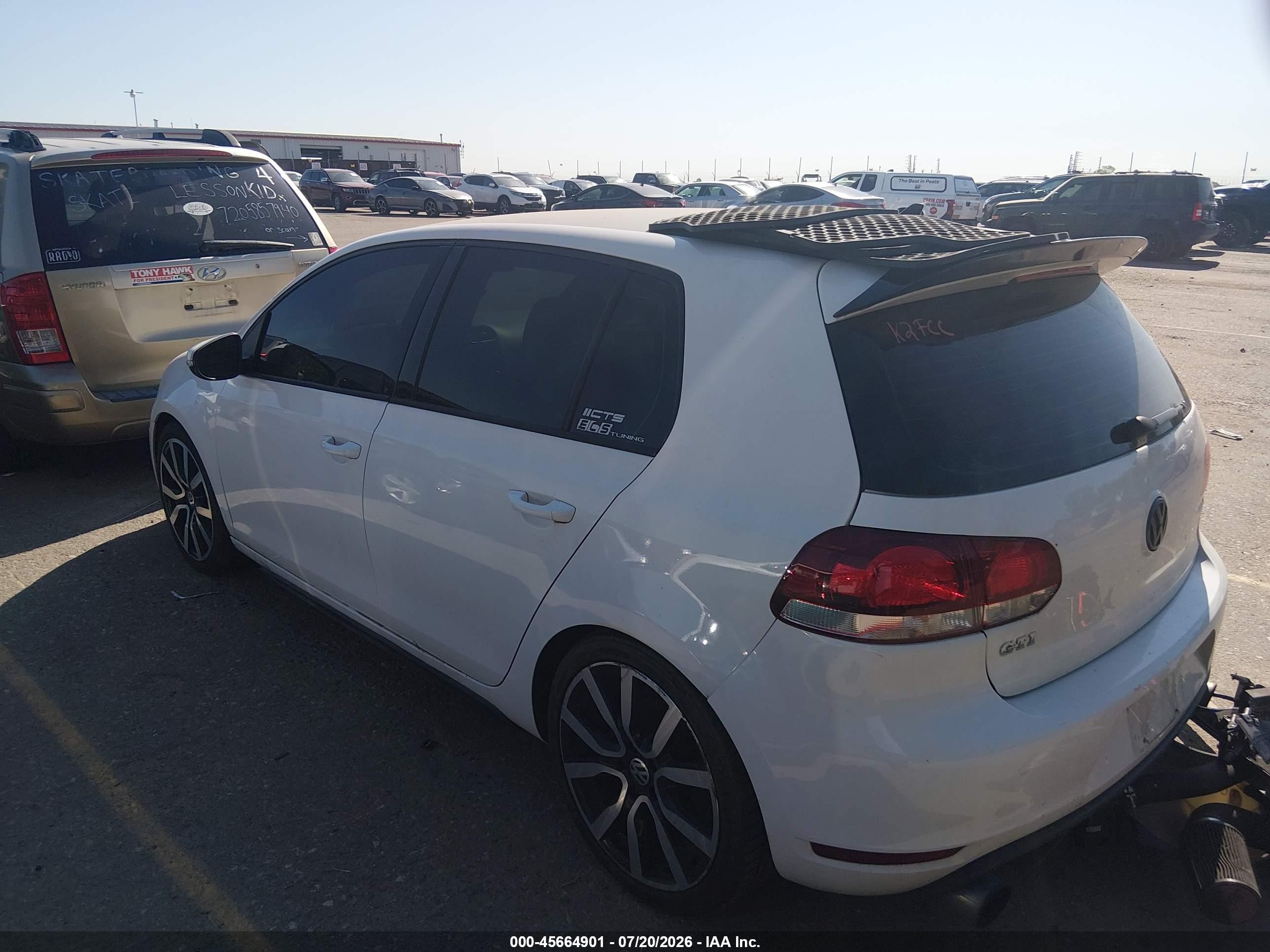 2014 Volkswagen Gti Wolfsburg Edition White vin: WVWHD7AJ7EW006969