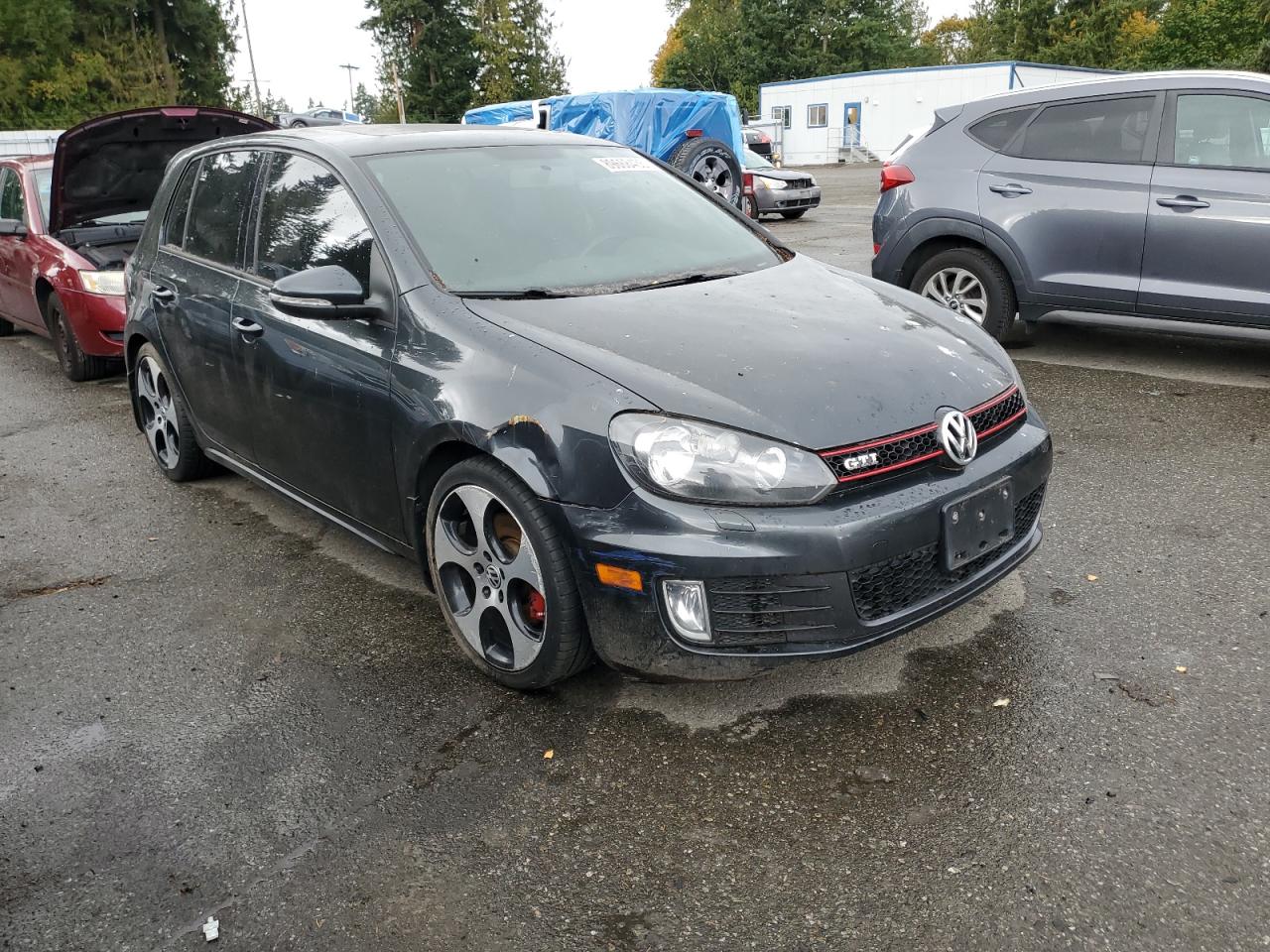 2010 Volkswagen Gti Серый vin: WVWHD7AJ8AW395714