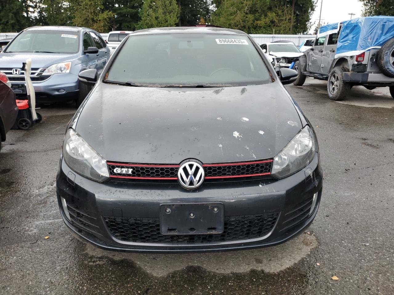 2010 Volkswagen Gti Серый vin: WVWHD7AJ8AW395714