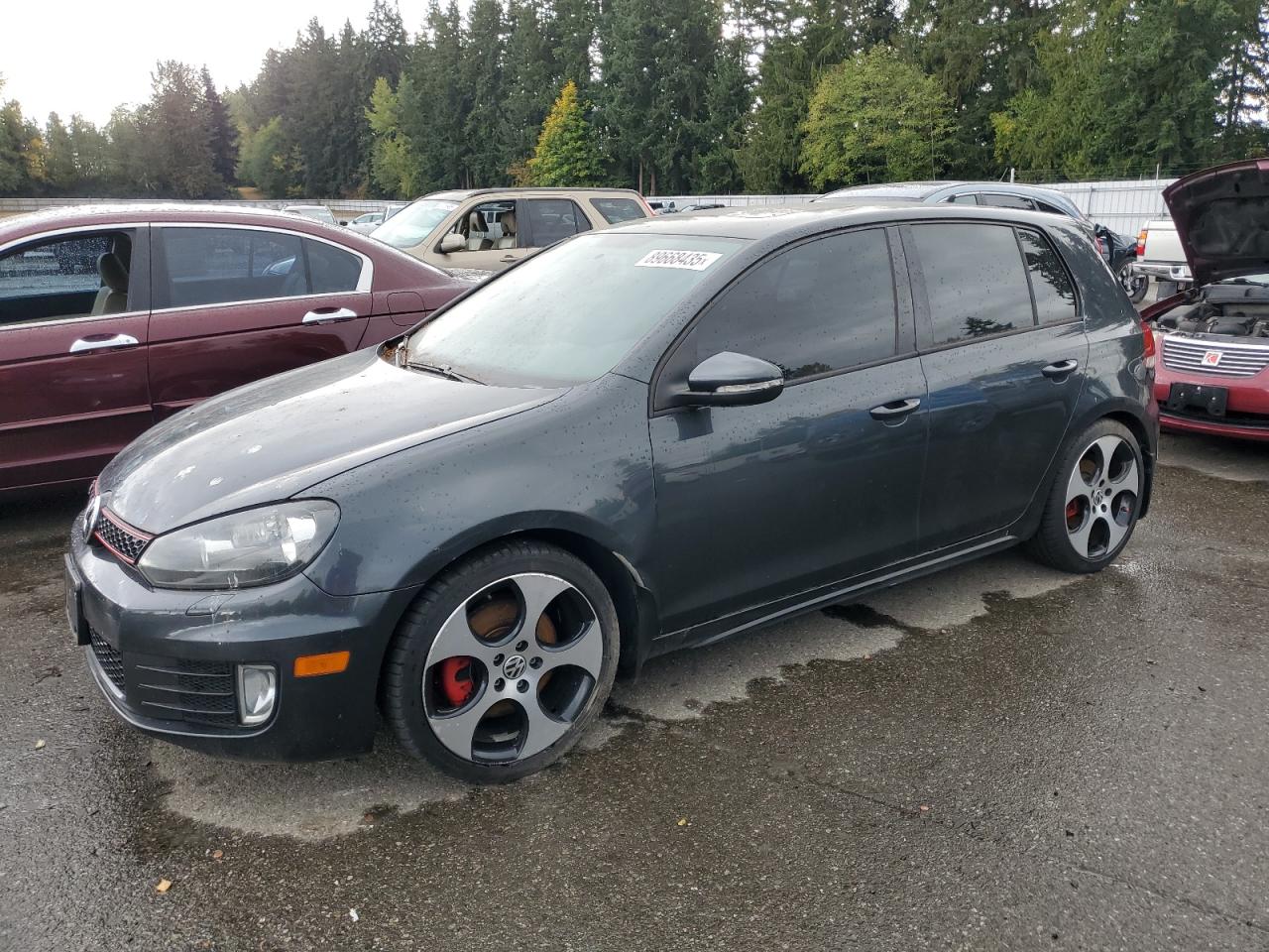 2010 Volkswagen Gti Серый vin: WVWHD7AJ8AW395714
