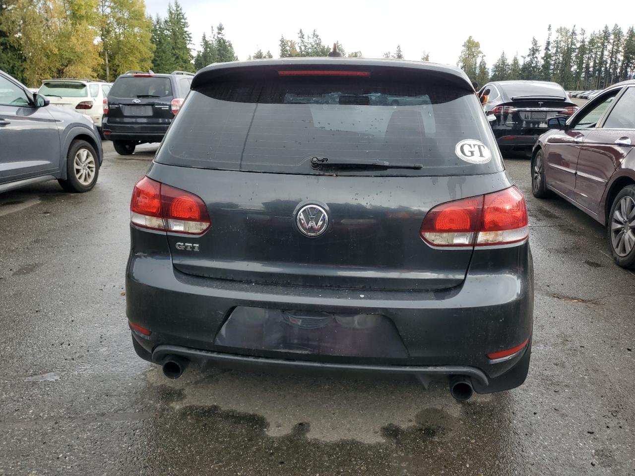 2010 Volkswagen Gti Серый vin: WVWHD7AJ8AW395714