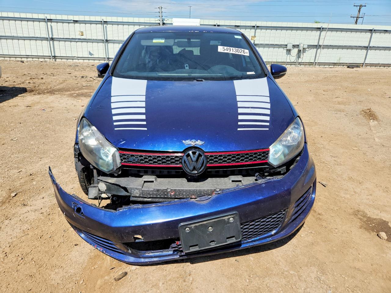 2012 Volkswagen Gti Синий vin: WVWHD7AJ8CW164461