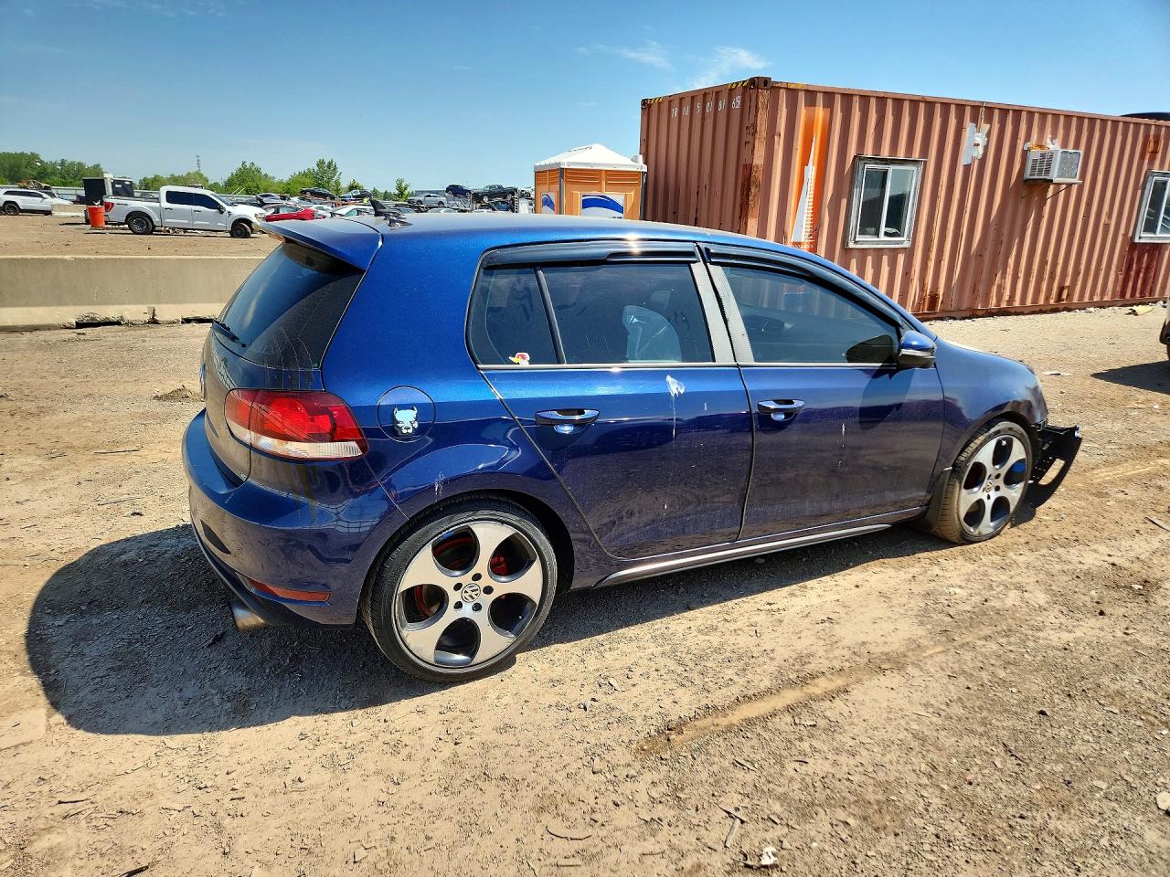 2012 Volkswagen Gti Синий vin: WVWHD7AJ8CW164461