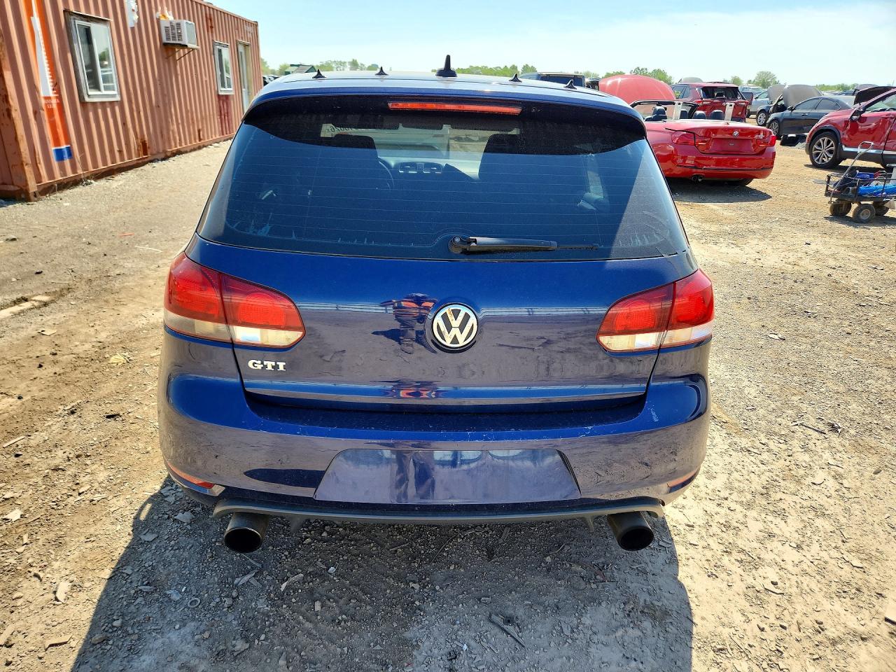 2012 Volkswagen Gti Синий vin: WVWHD7AJ8CW164461