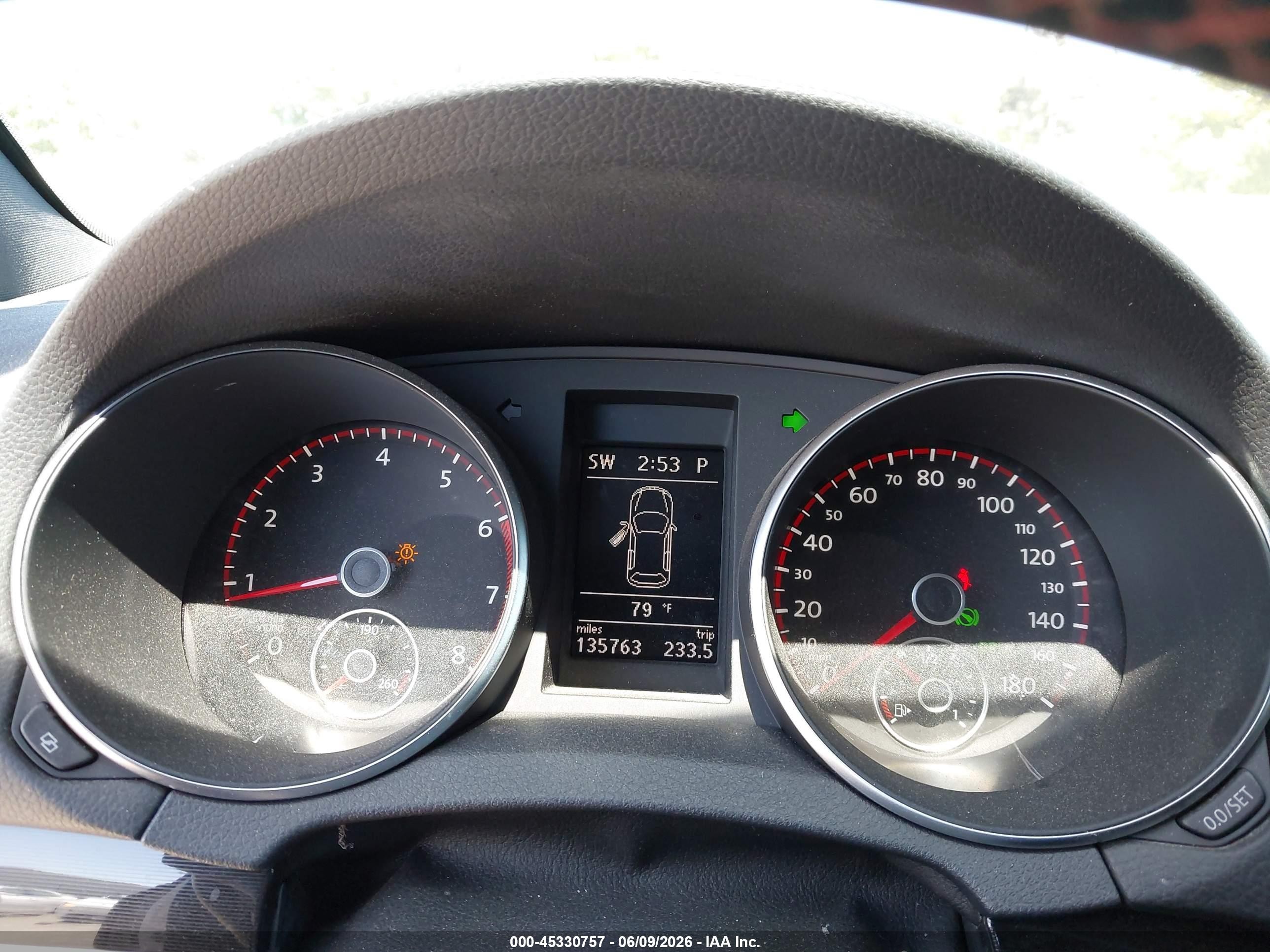 2012 Volkswagen Gti 4-door White vin: WVWHD7AJ8CW204702
