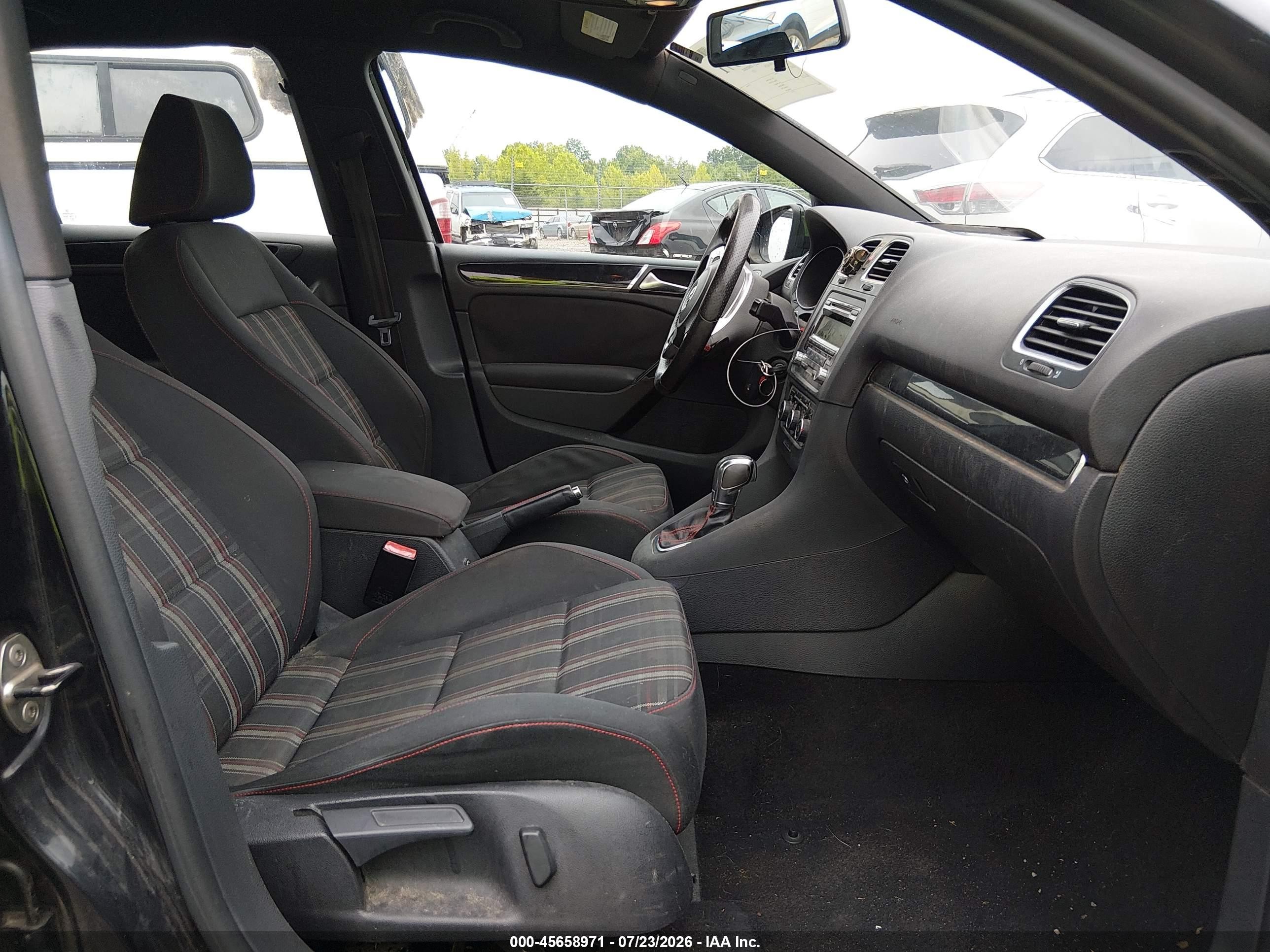 2013 Volkswagen Gti 4-door Black vin: WVWHD7AJ8DW043625