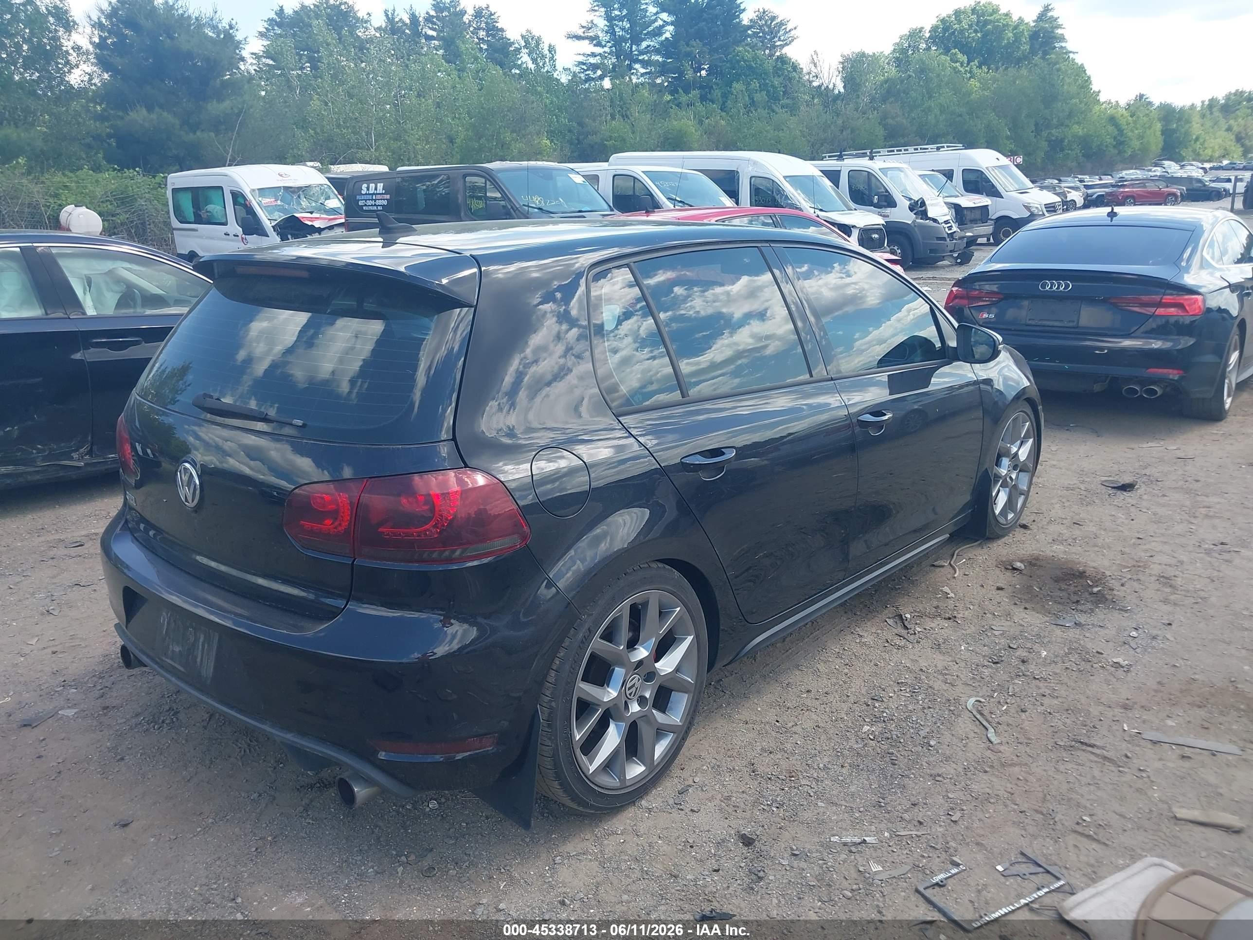 2013 Volkswagen Gti Drivers Edition Black vin: WVWHD7AJ8DW136869