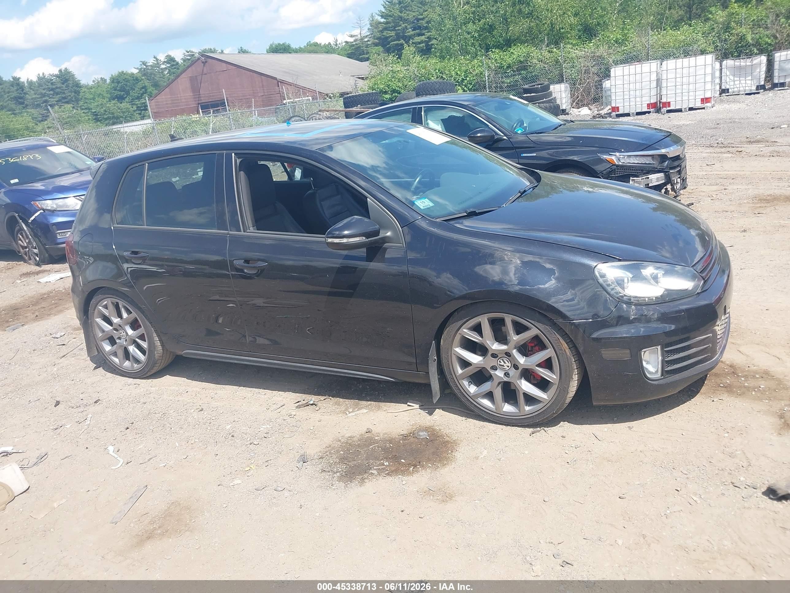 2013 Volkswagen Gti Drivers Edition Black vin: WVWHD7AJ8DW136869