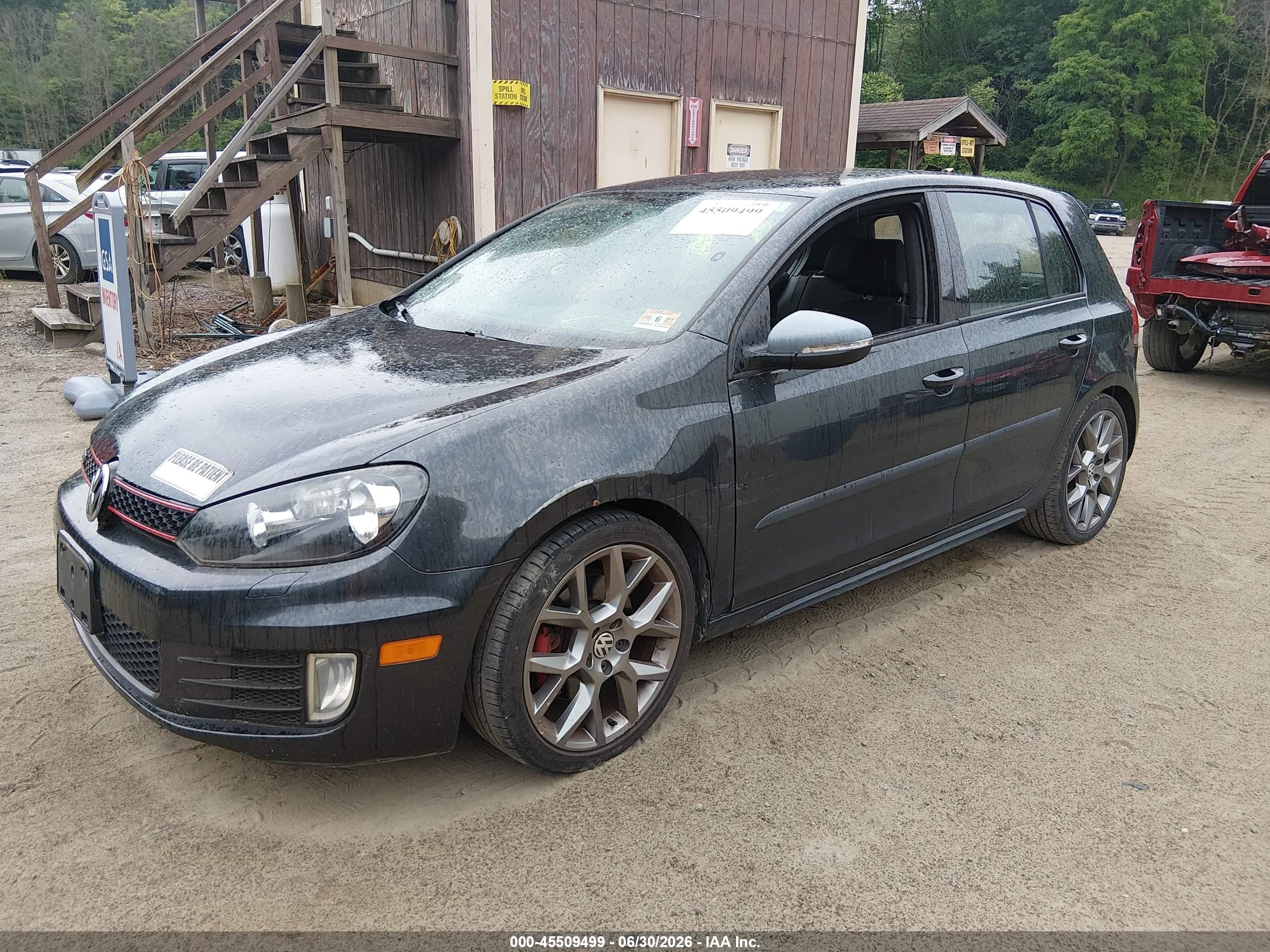 2013 Volkswagen Gti Wolfsburg Edition Black vin: WVWHD7AJ8DW140419