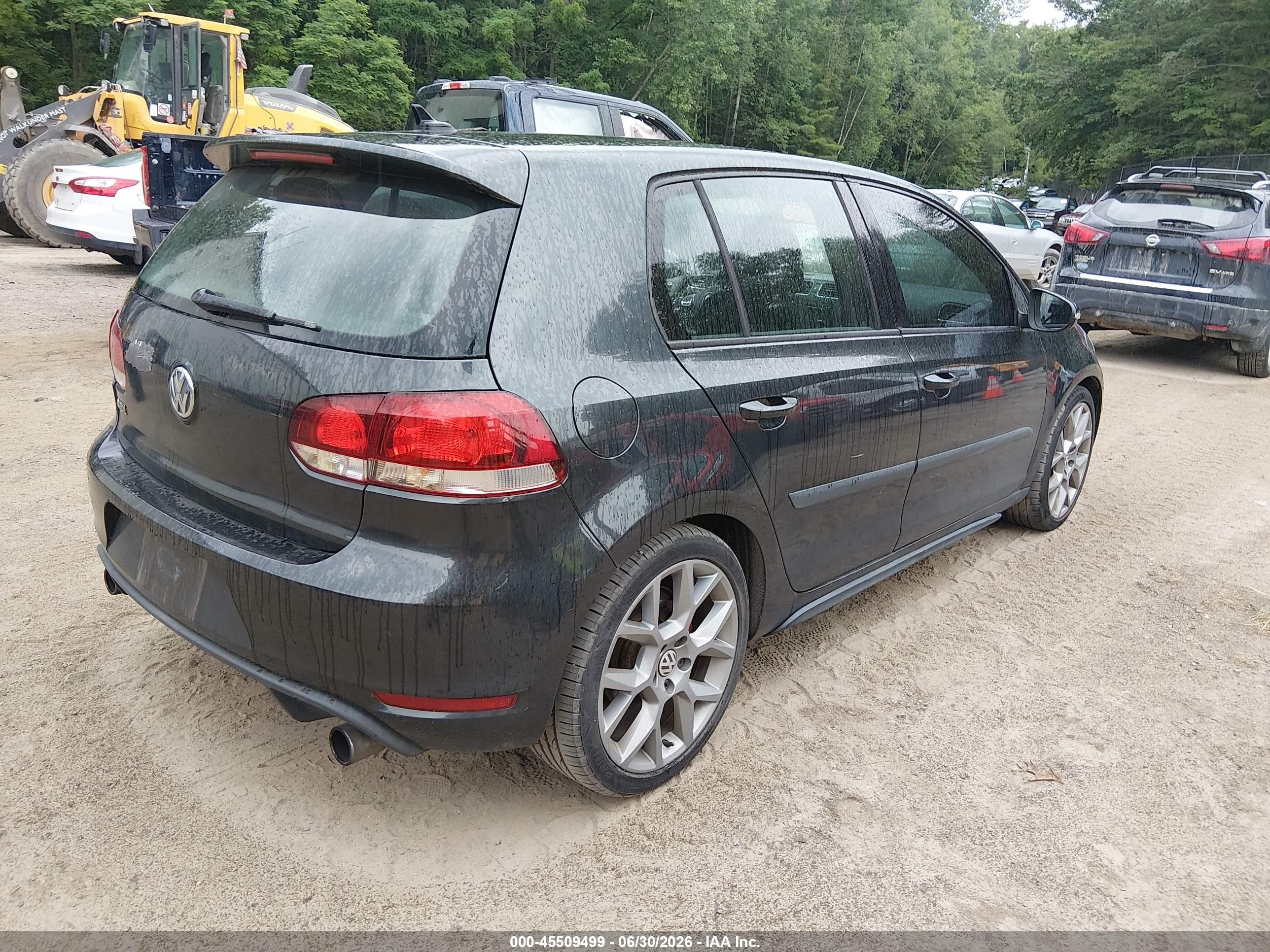 2013 Volkswagen Gti Wolfsburg Edition Black vin: WVWHD7AJ8DW140419