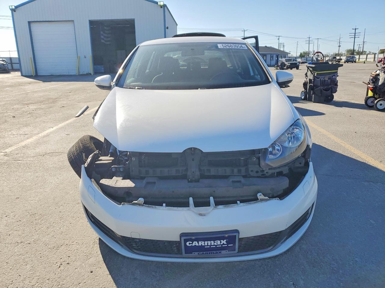 2014 Volkswagen Gti White vin: WVWHD7AJ8EW004230