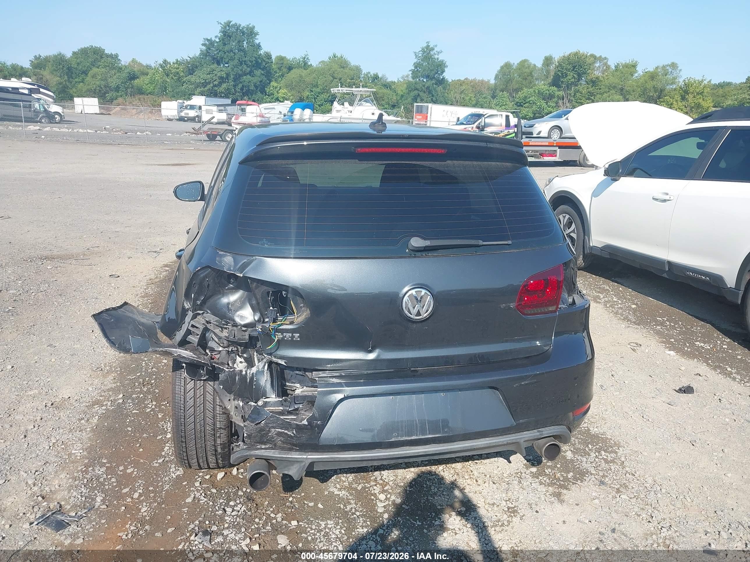 2014 Volkswagen Gti Wolfsburg Edition Black vin: WVWHD7AJ8EW011484