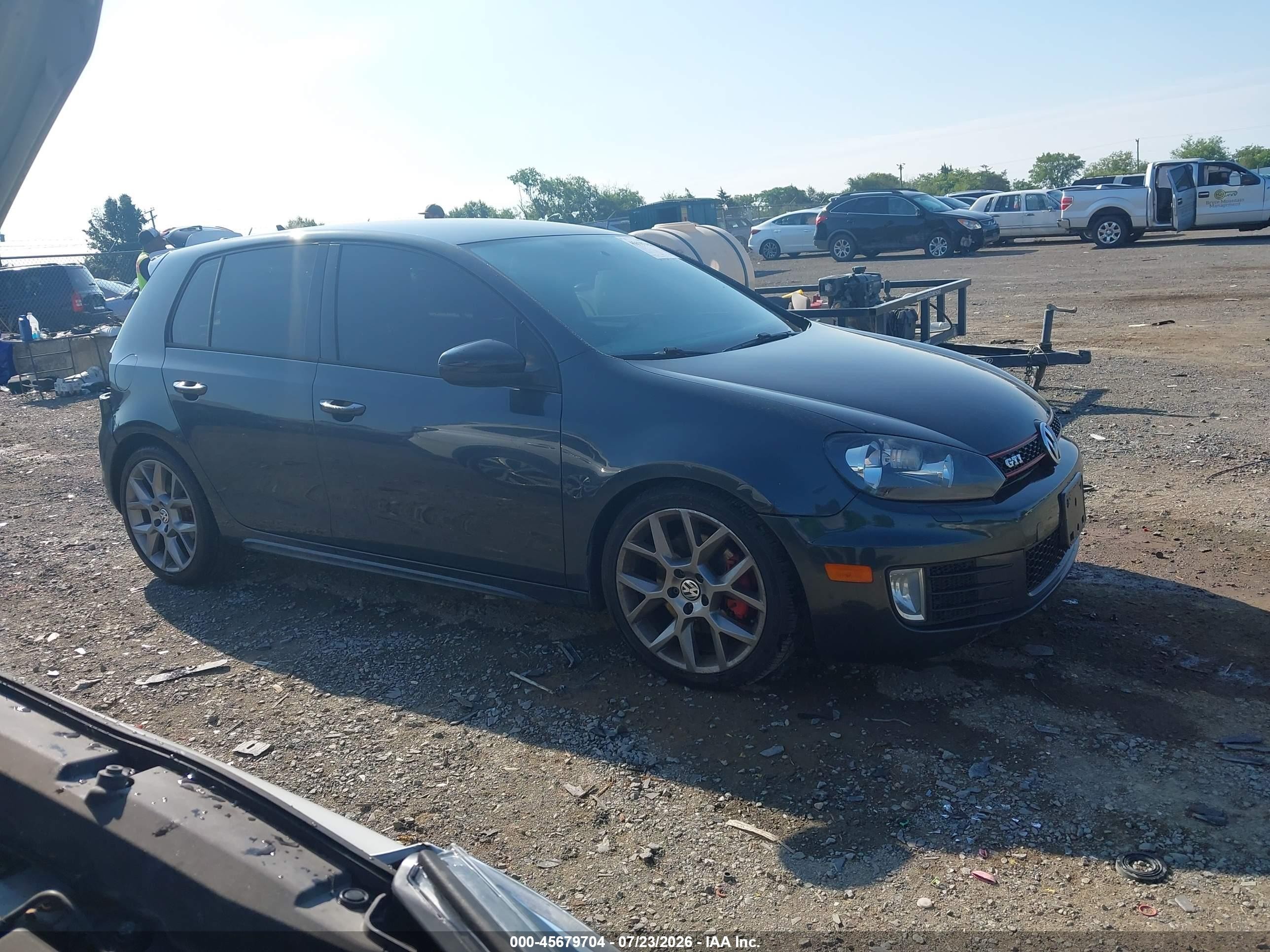 2014 Volkswagen Gti Wolfsburg Edition Black vin: WVWHD7AJ8EW011484