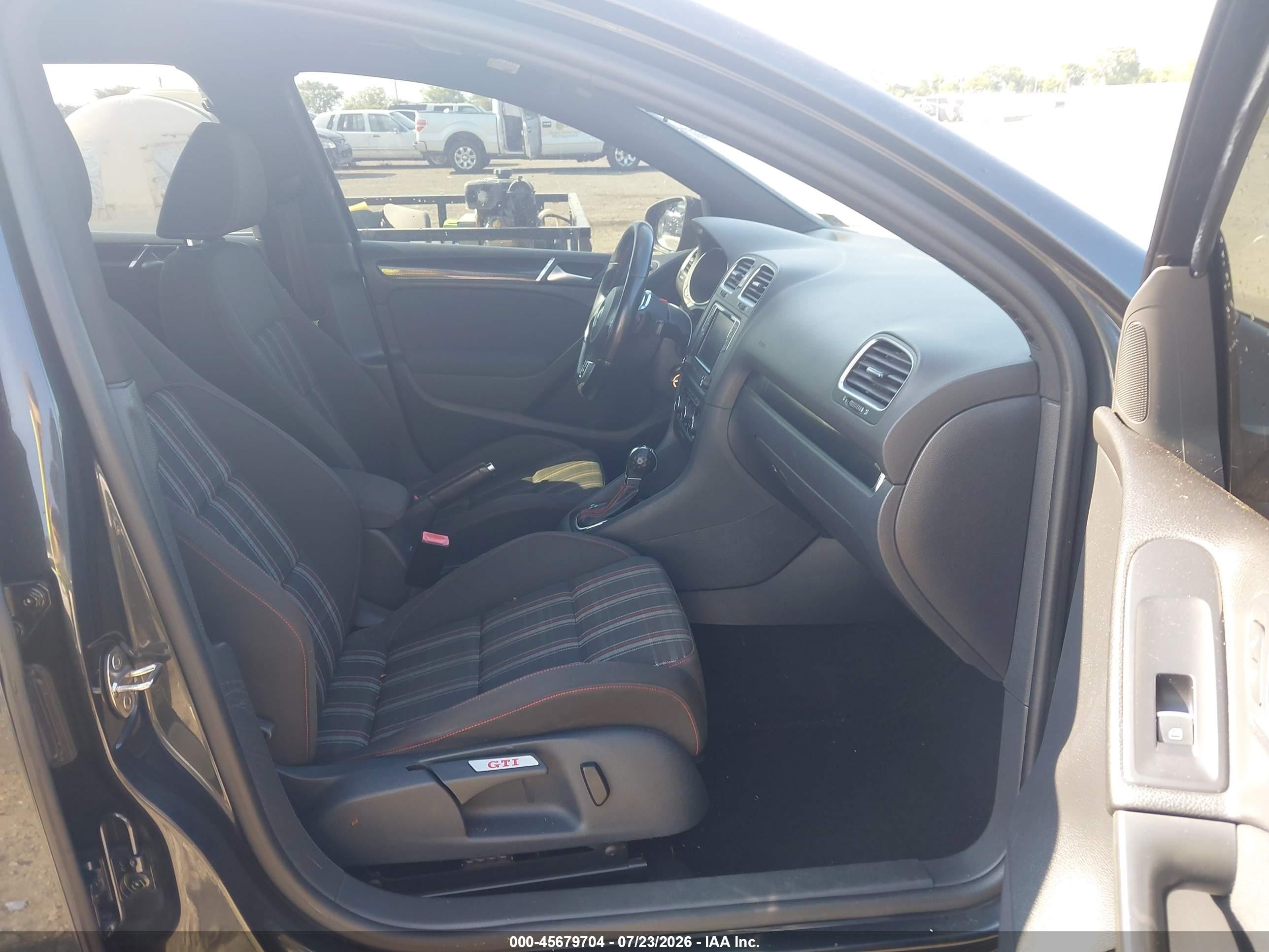 2014 Volkswagen Gti Wolfsburg Edition Black vin: WVWHD7AJ8EW011484