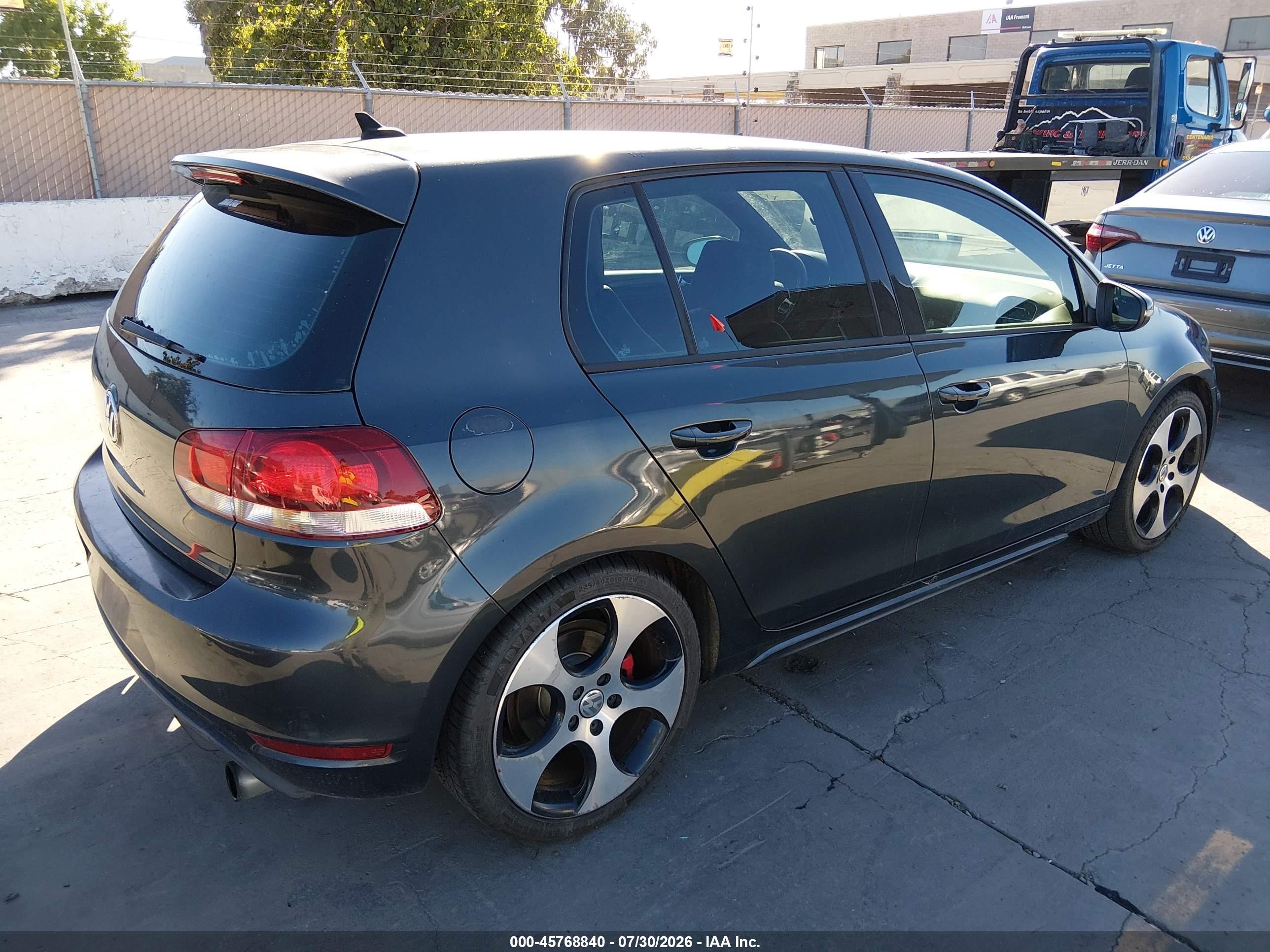 2011 Volkswagen Gti 4-door Autobahn Черный vin: WVWHD7AJ9BW169490