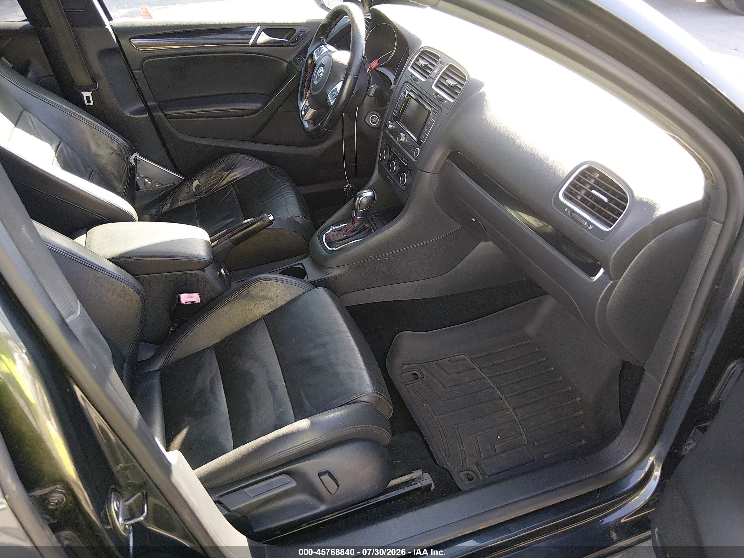 2011 Volkswagen Gti 4-door Autobahn Черный vin: WVWHD7AJ9BW169490