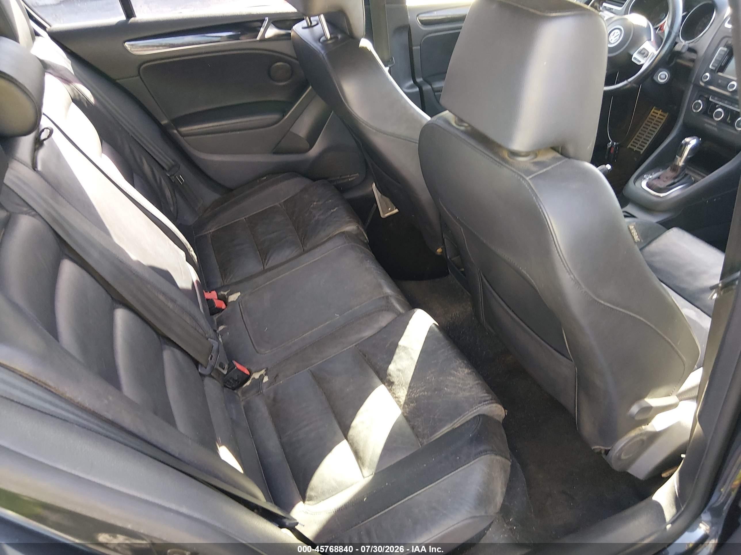 2011 Volkswagen Gti 4-door Autobahn Черный vin: WVWHD7AJ9BW169490