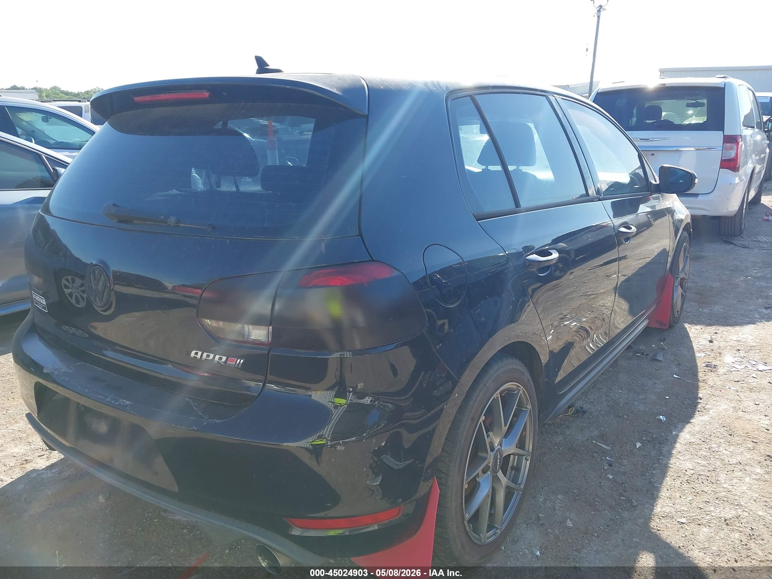 2011 Volkswagen Gti 4-door Black vin: WVWHD7AJ9BW321817
