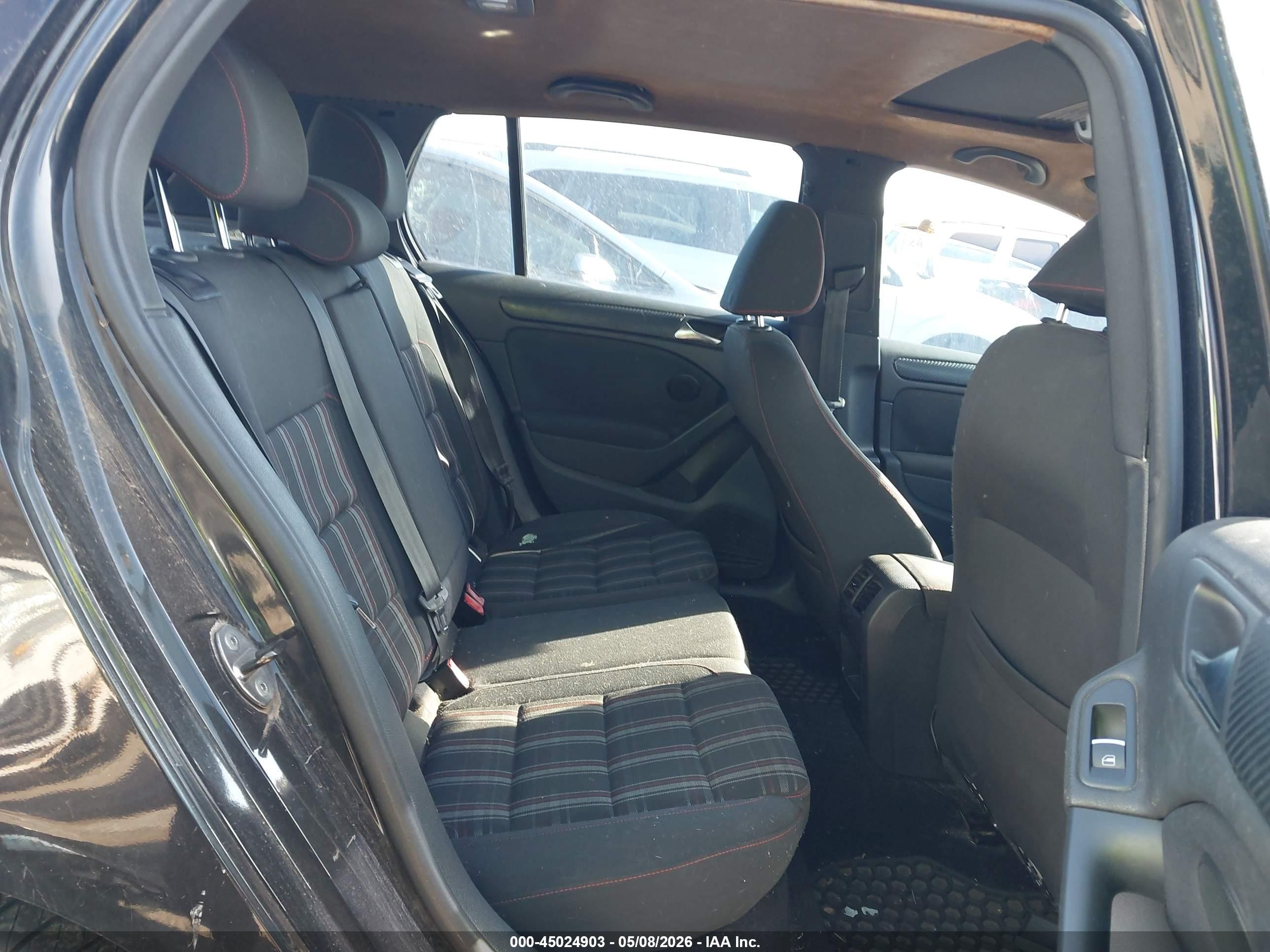2011 Volkswagen Gti 4-door Black vin: WVWHD7AJ9BW321817