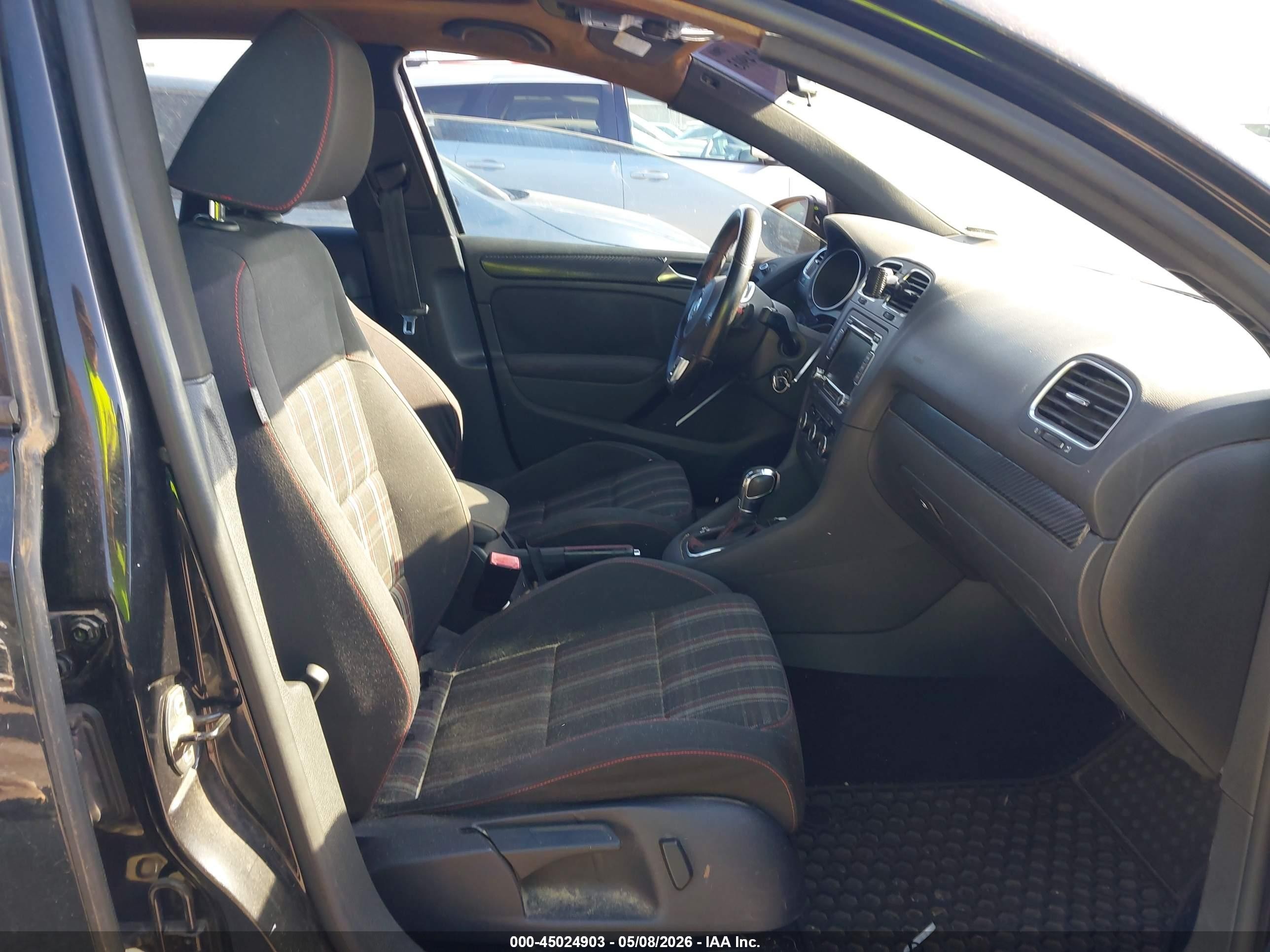 2011 Volkswagen Gti 4-door Black vin: WVWHD7AJ9BW321817