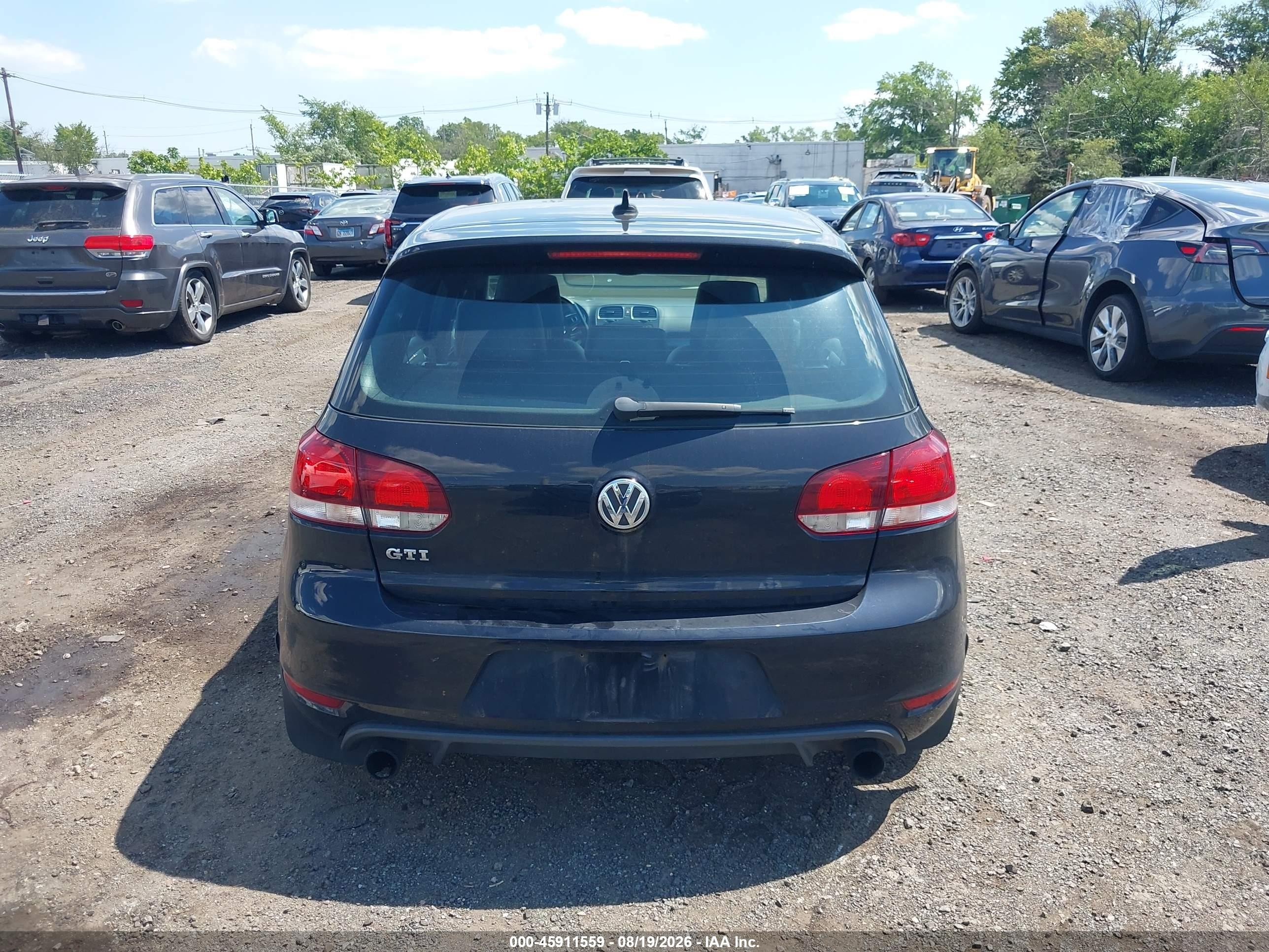 2012 Volkswagen Gti 4-door Autobahn Black vin: WVWHD7AJ9CW315209