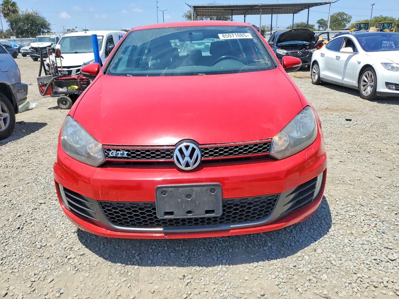 2012 Volkswagen Gti 4d 2.0t Ab Red vin: WVWHD7AJ9CW349568