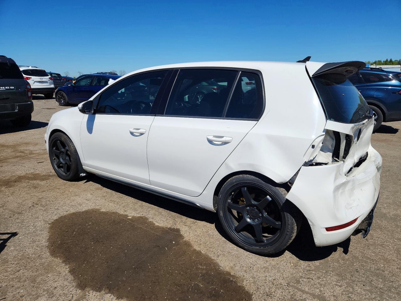 2013 Volkswagen Gti White vin: WVWHD7AJ9DW066430