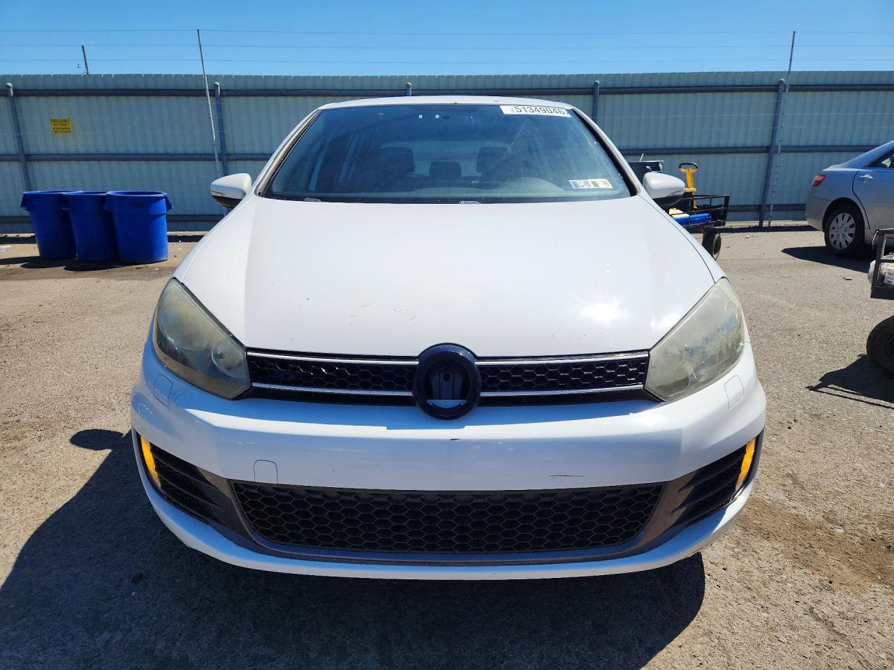 2013 Volkswagen Gti White vin: WVWHD7AJ9DW066430