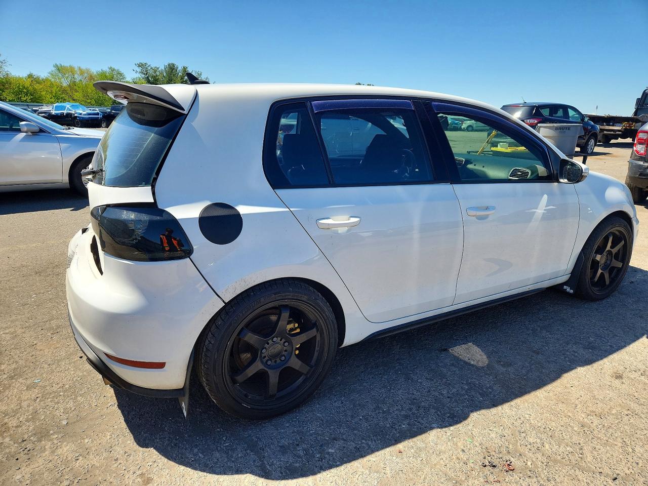 2013 Volkswagen Gti White vin: WVWHD7AJ9DW066430