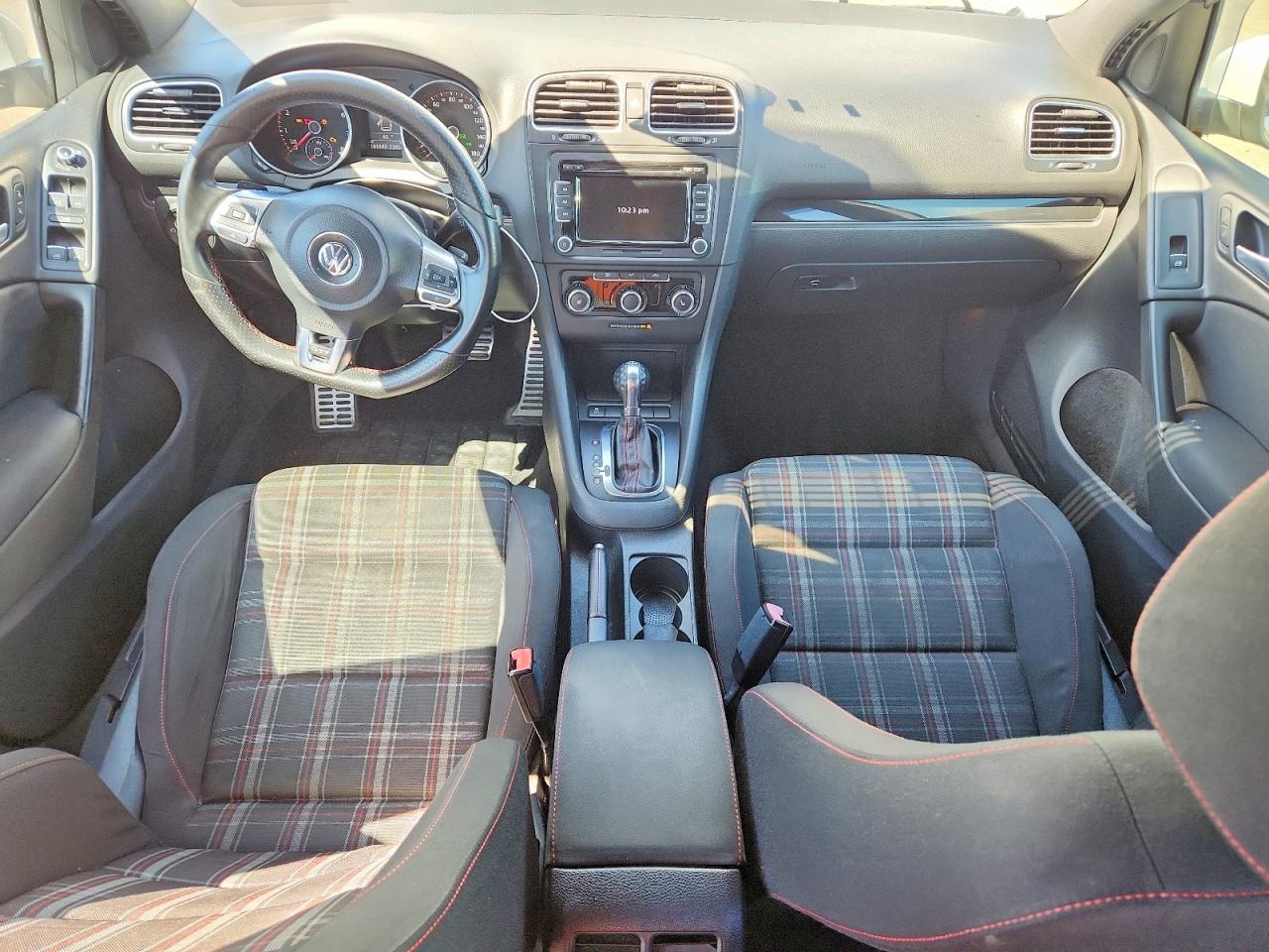 2013 Volkswagen Gti White vin: WVWHD7AJ9DW066430