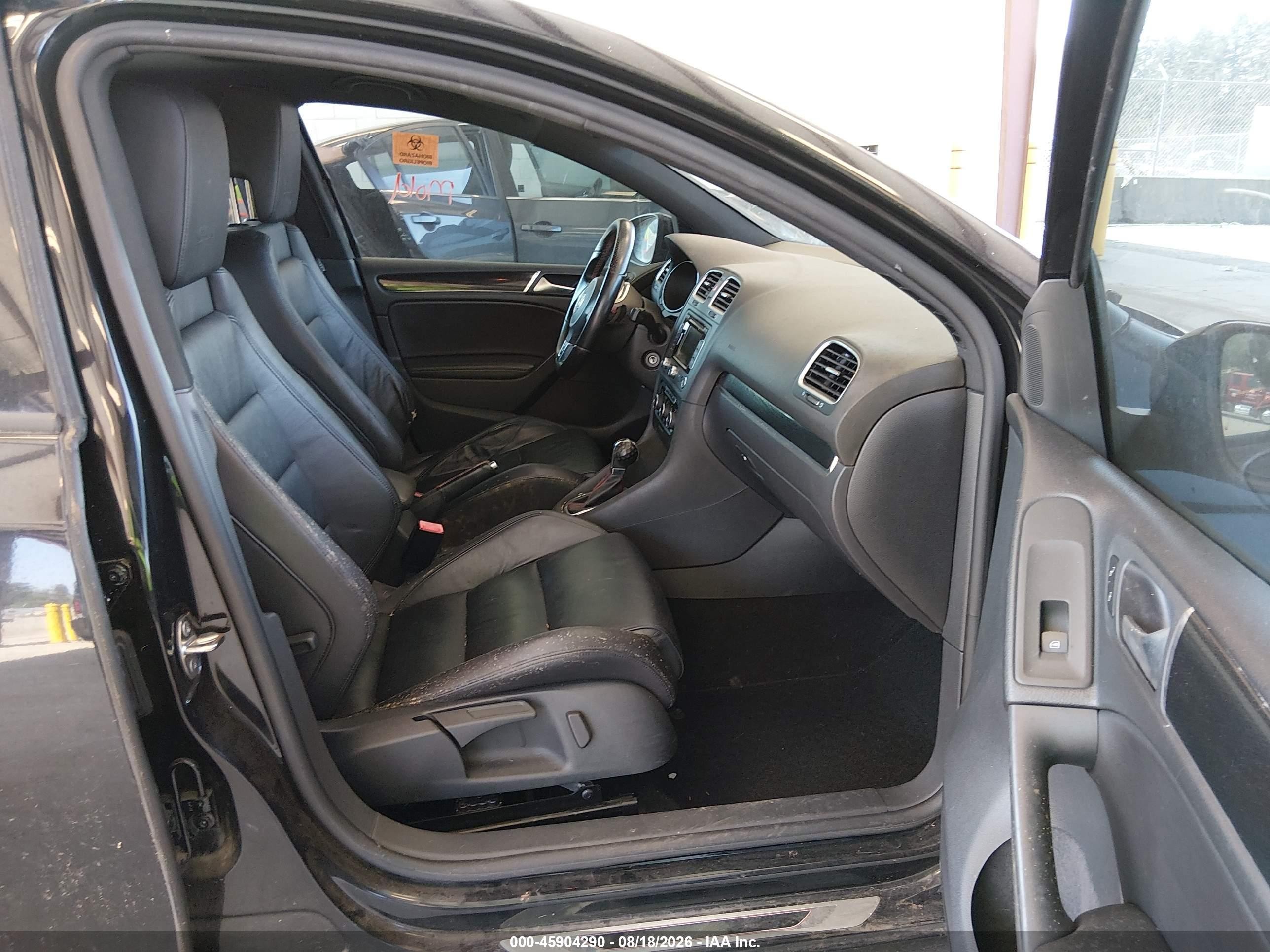 2014 Volkswagen Gti Driver's Edition Black vin: WVWHD7AJXEW003189
