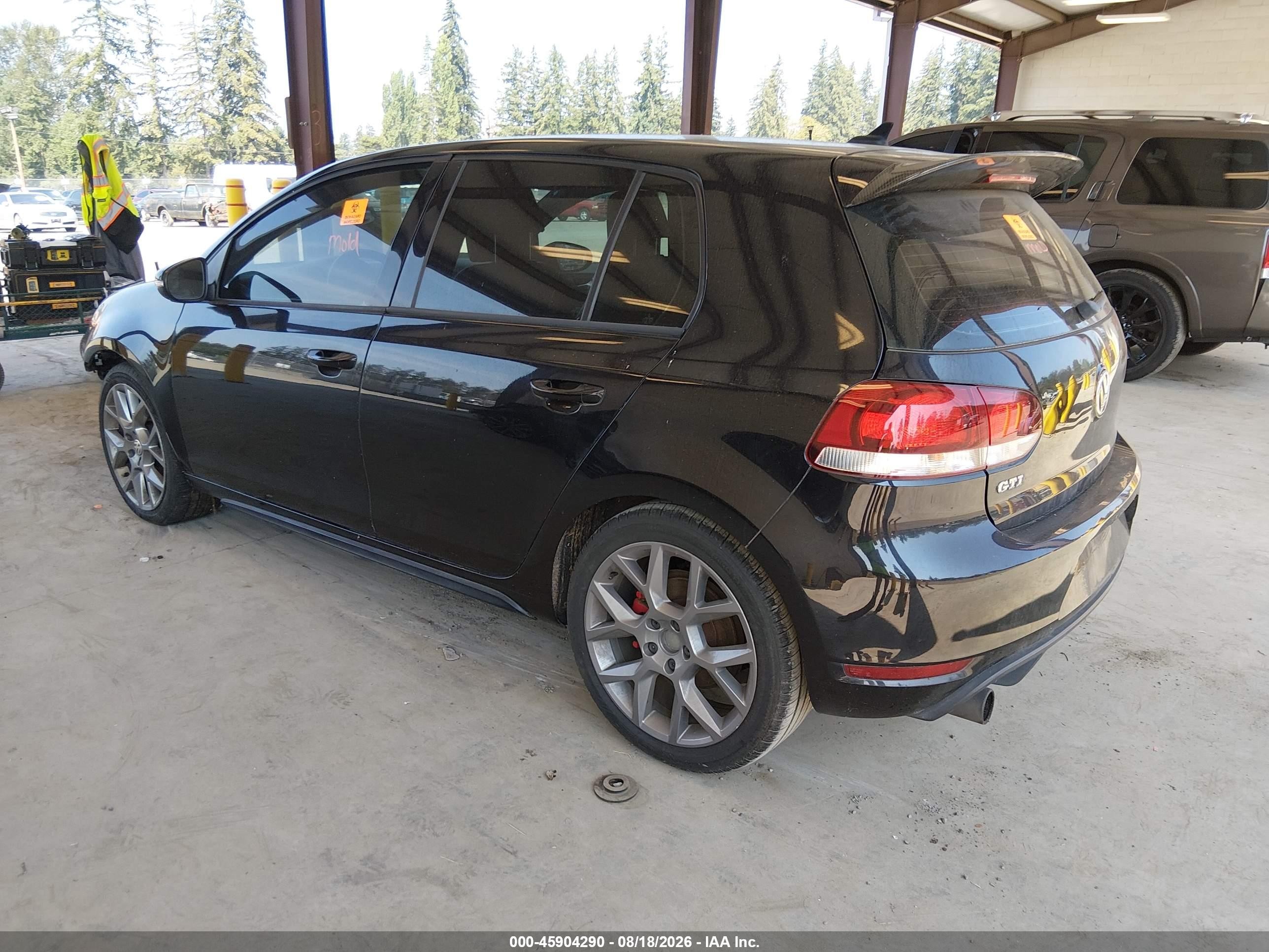 2014 Volkswagen Gti Driver's Edition Black vin: WVWHD7AJXEW003189