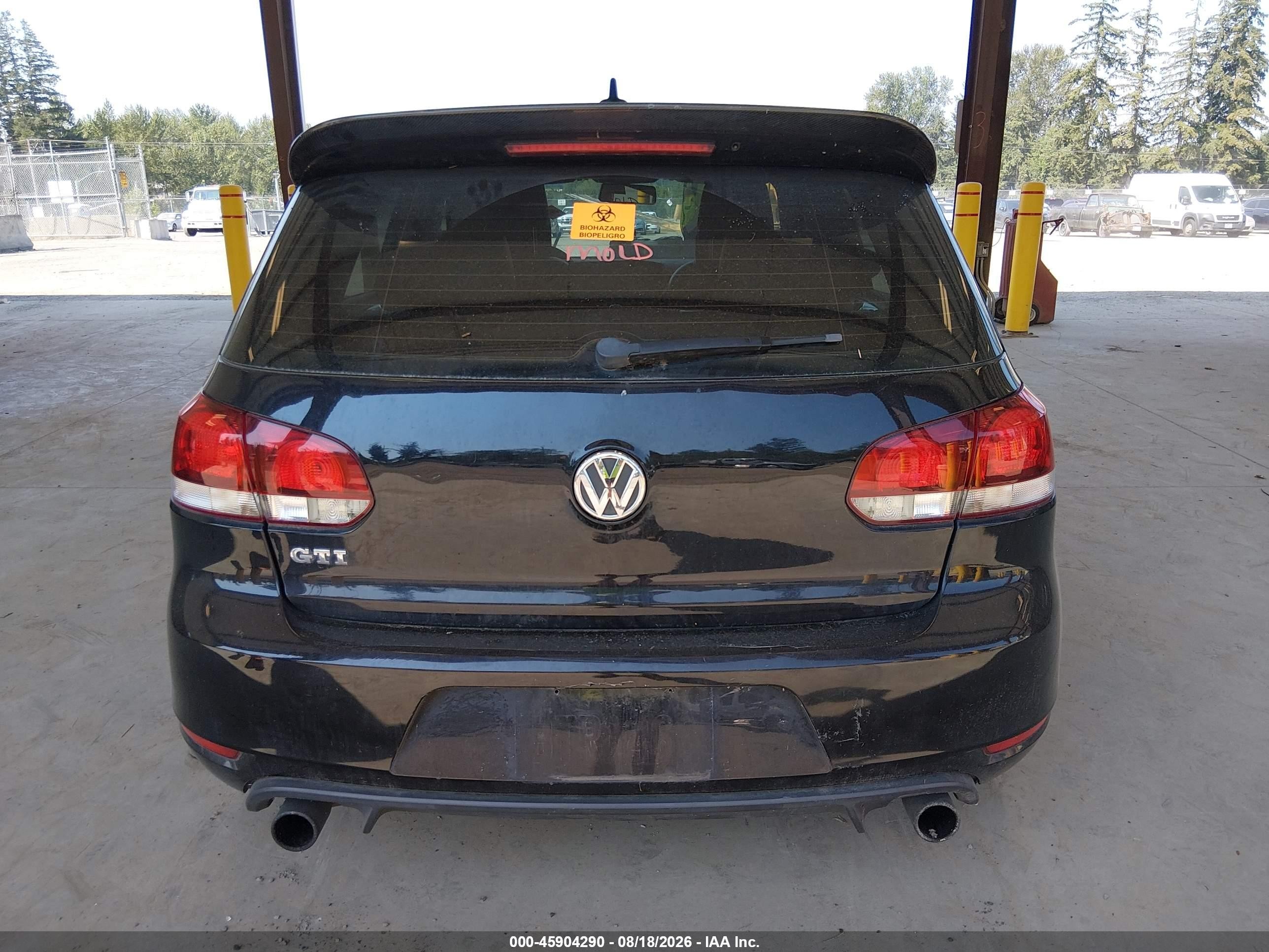 2014 Volkswagen Gti Driver's Edition Black vin: WVWHD7AJXEW003189