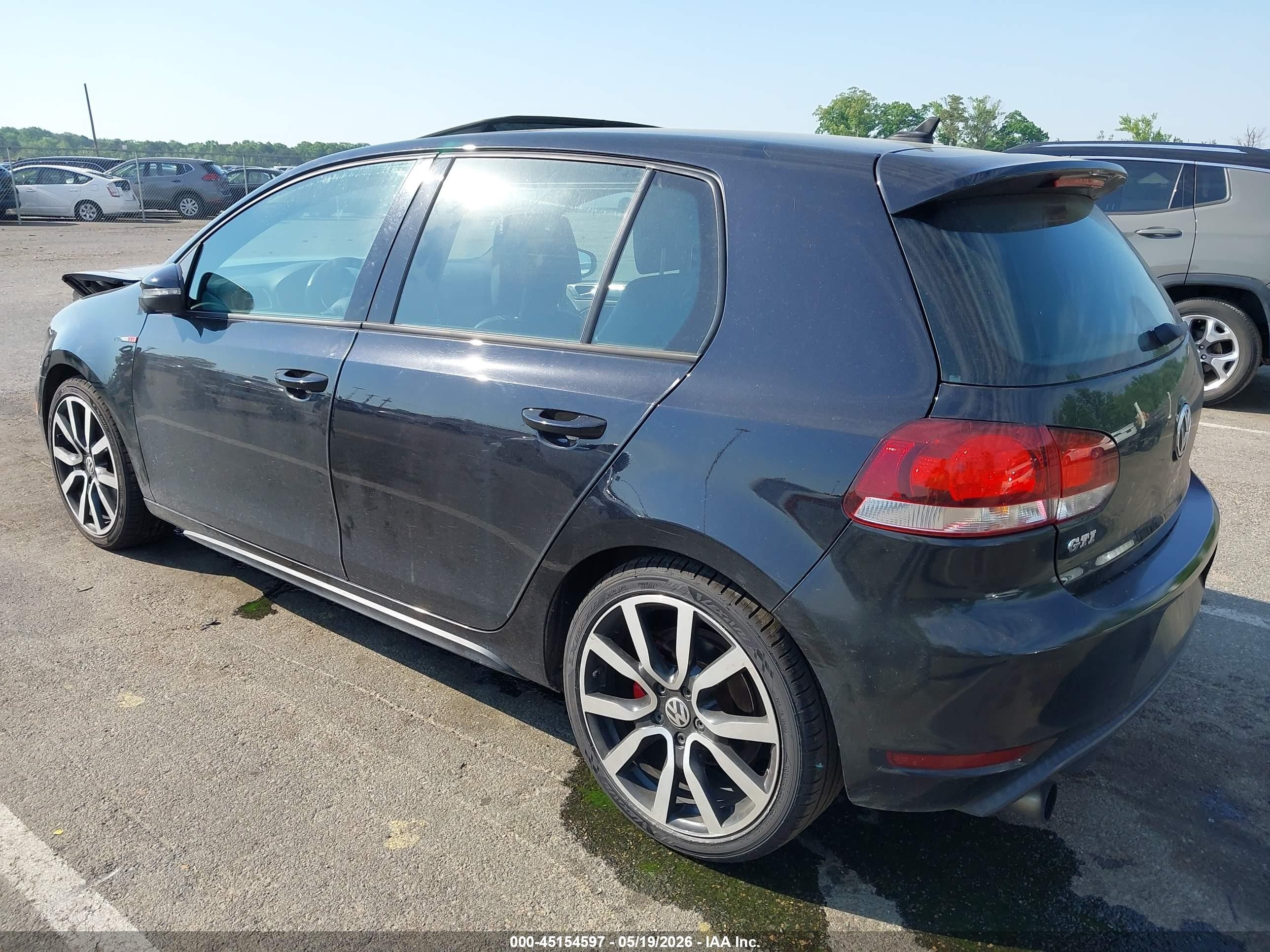 2014 Volkswagen Gti Driver's Edition Black vin: WVWHD7AJXEW008585