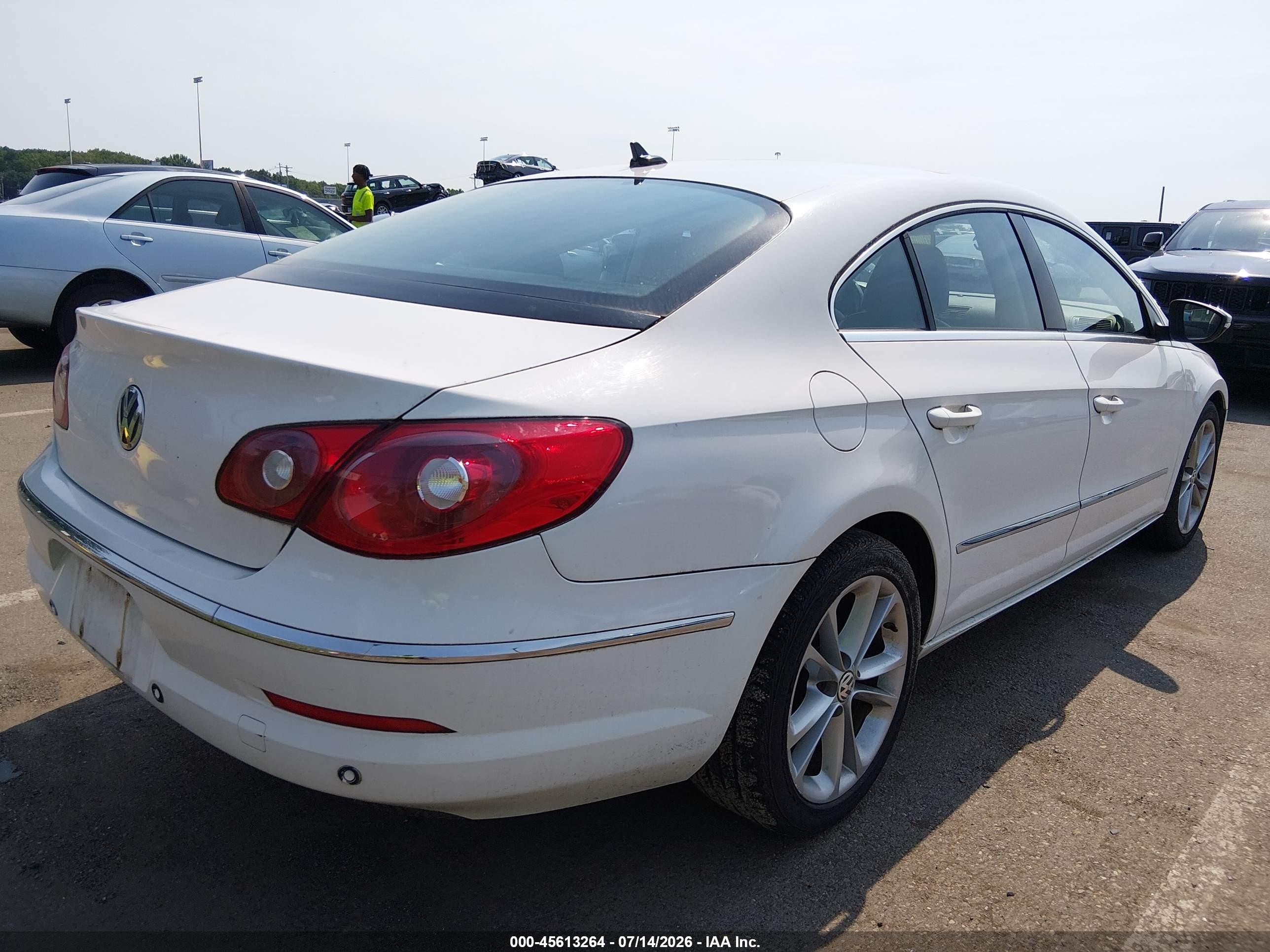 2009 Volkswagen Cc Luxury White vin: WVWHL73C09E535435