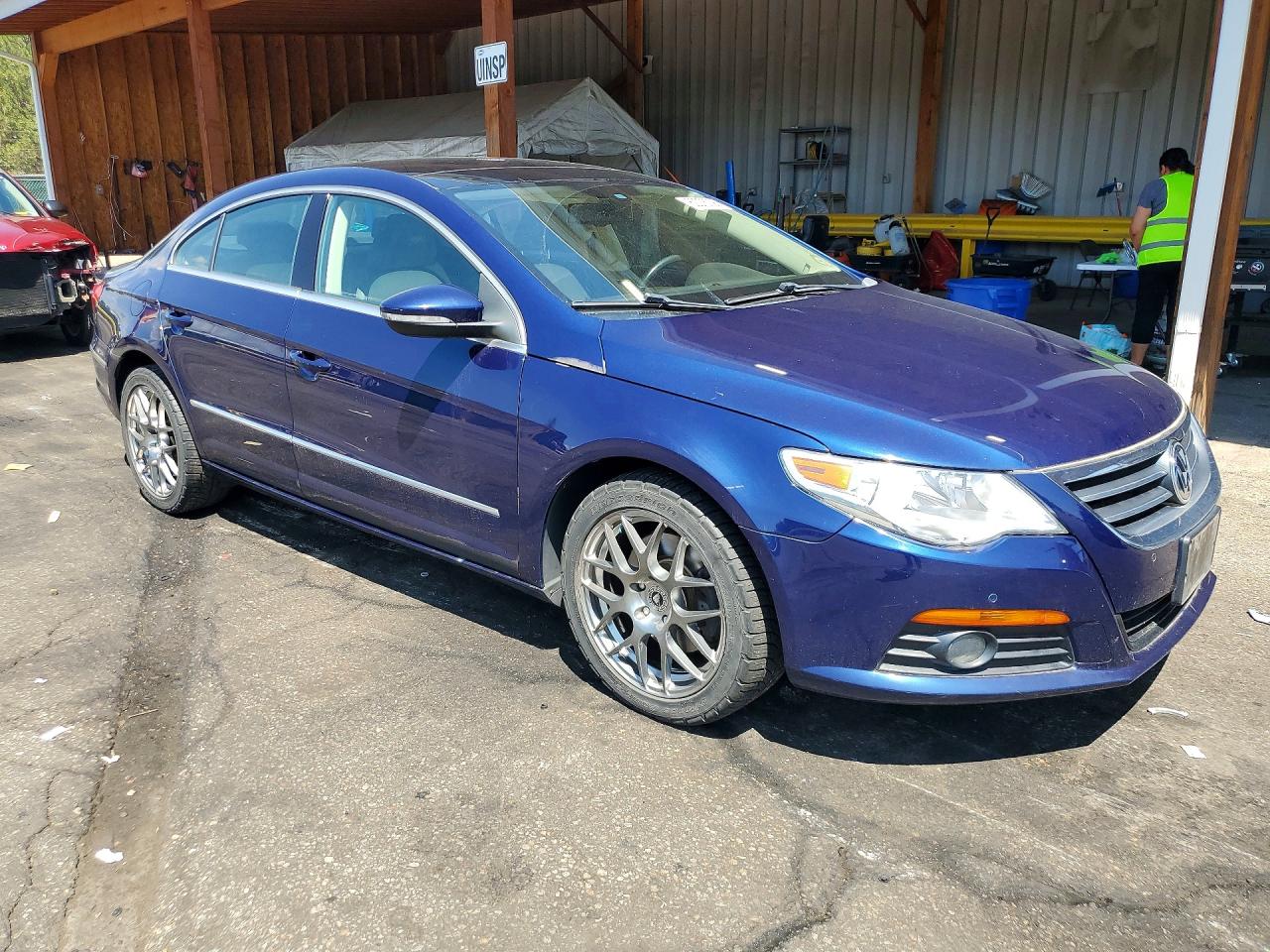 2009 Volkswagen Cc Luxury Blue vin: WVWHL73C79E532094