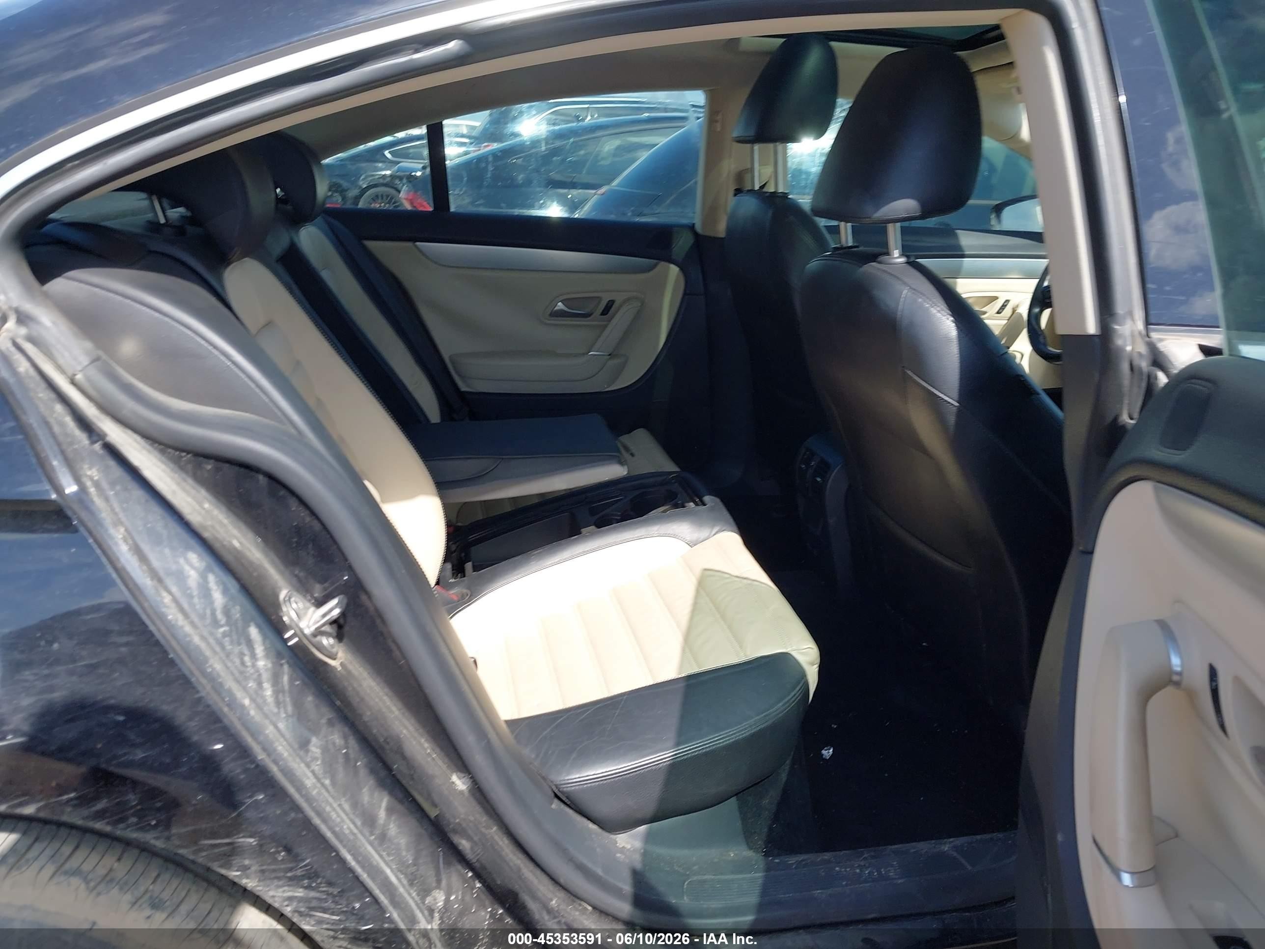 2009 Volkswagen Cc Luxury Black vin: WVWHL73C79E566455