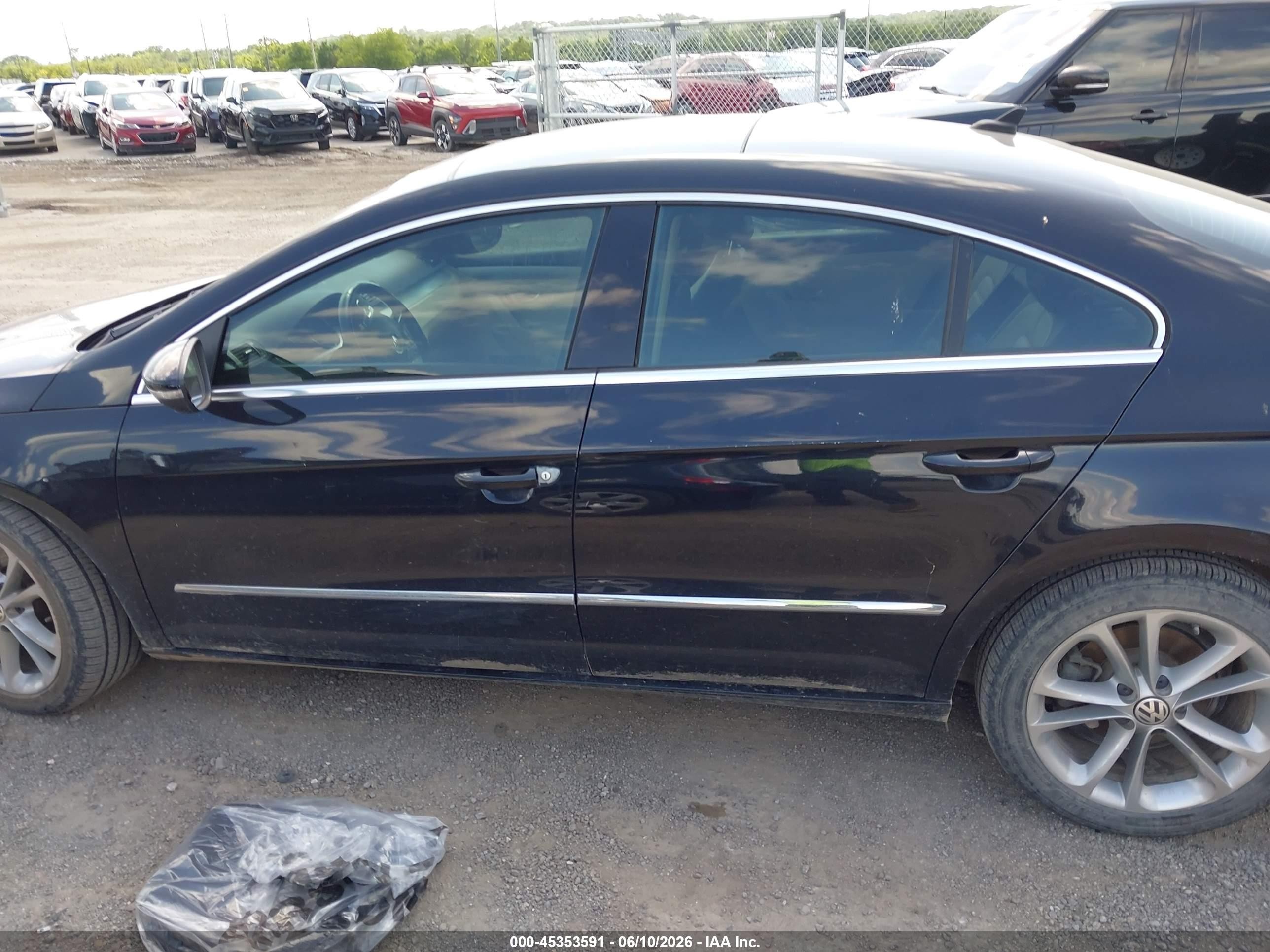 2009 Volkswagen Cc Luxury Black vin: WVWHL73C79E566455