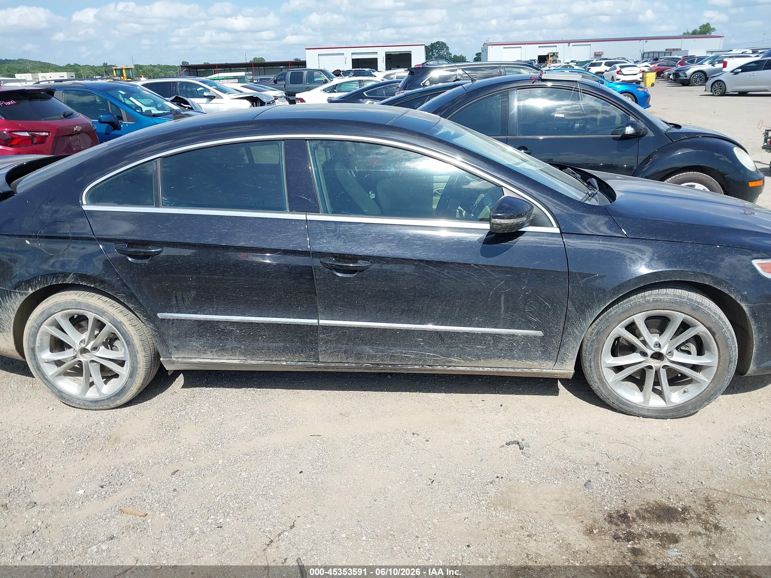 2009 Volkswagen Cc Luxury Black vin: WVWHL73C79E566455