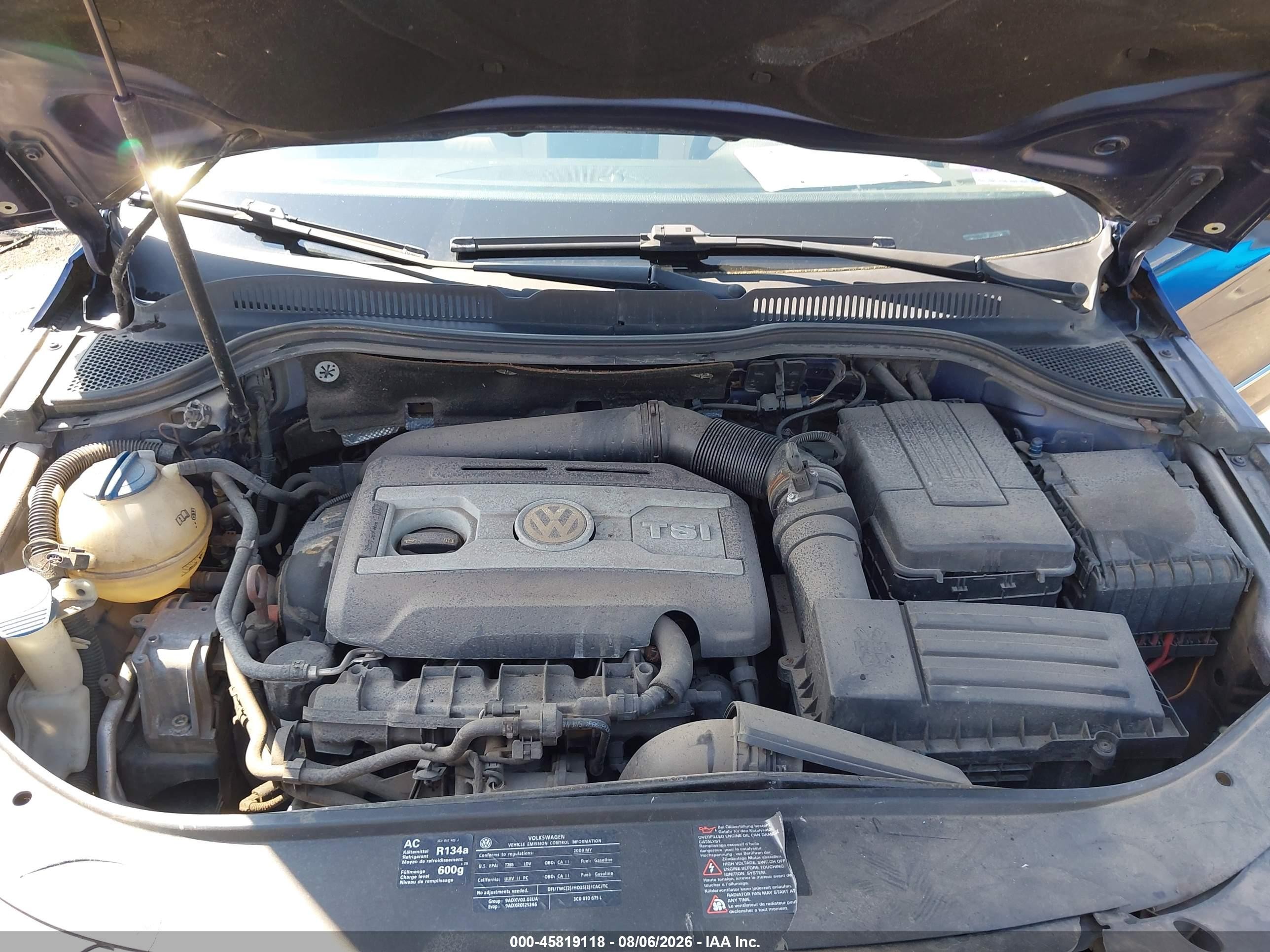 2009 Volkswagen Cc Luxury Blue vin: WVWHL73C89E523663