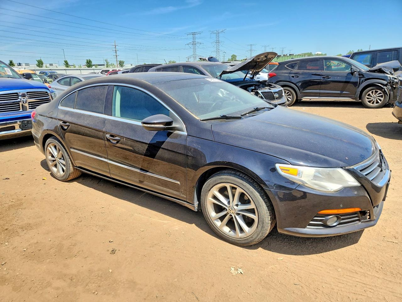 2009 Volkswagen Cc Luxury Черный vin: WVWHL73C89E557263