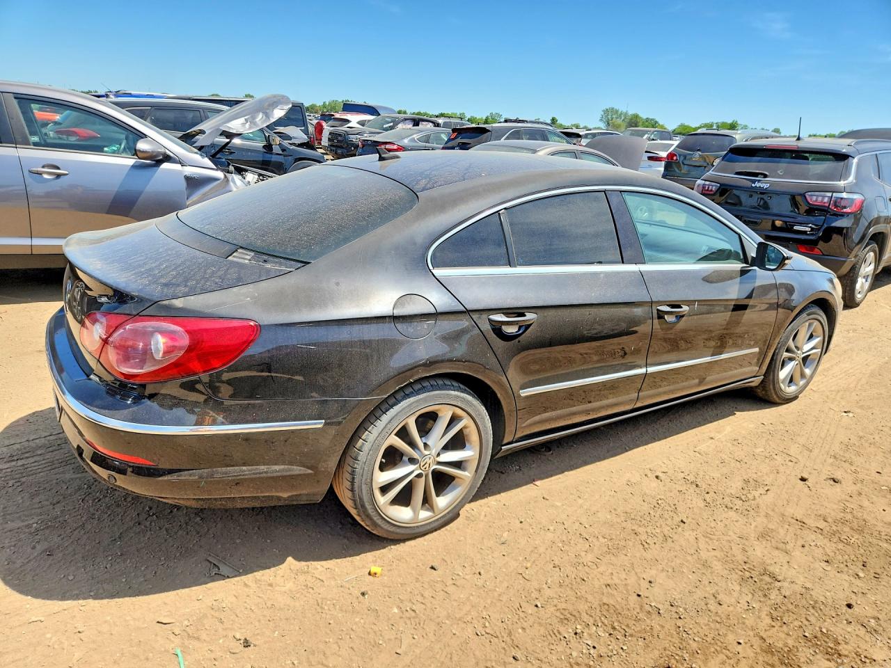2009 Volkswagen Cc Luxury Черный vin: WVWHL73C89E557263