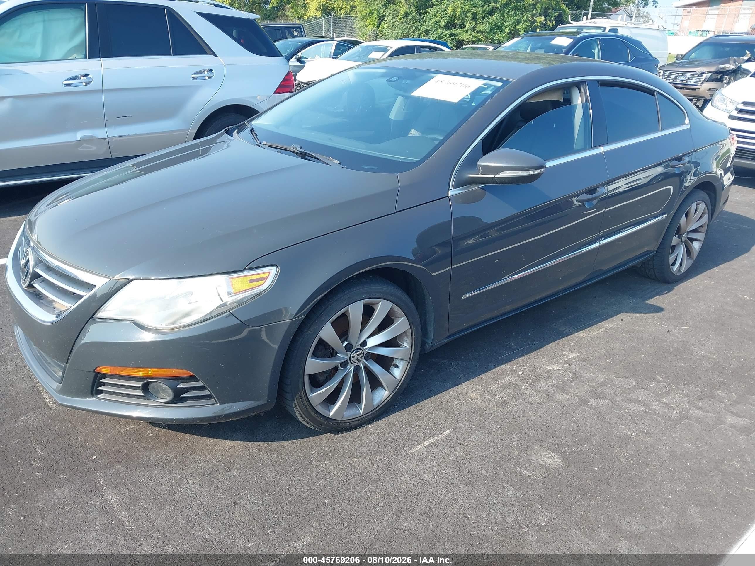 2012 Volkswagen Cc Lux Gray vin: WVWHN7AN1CE503079