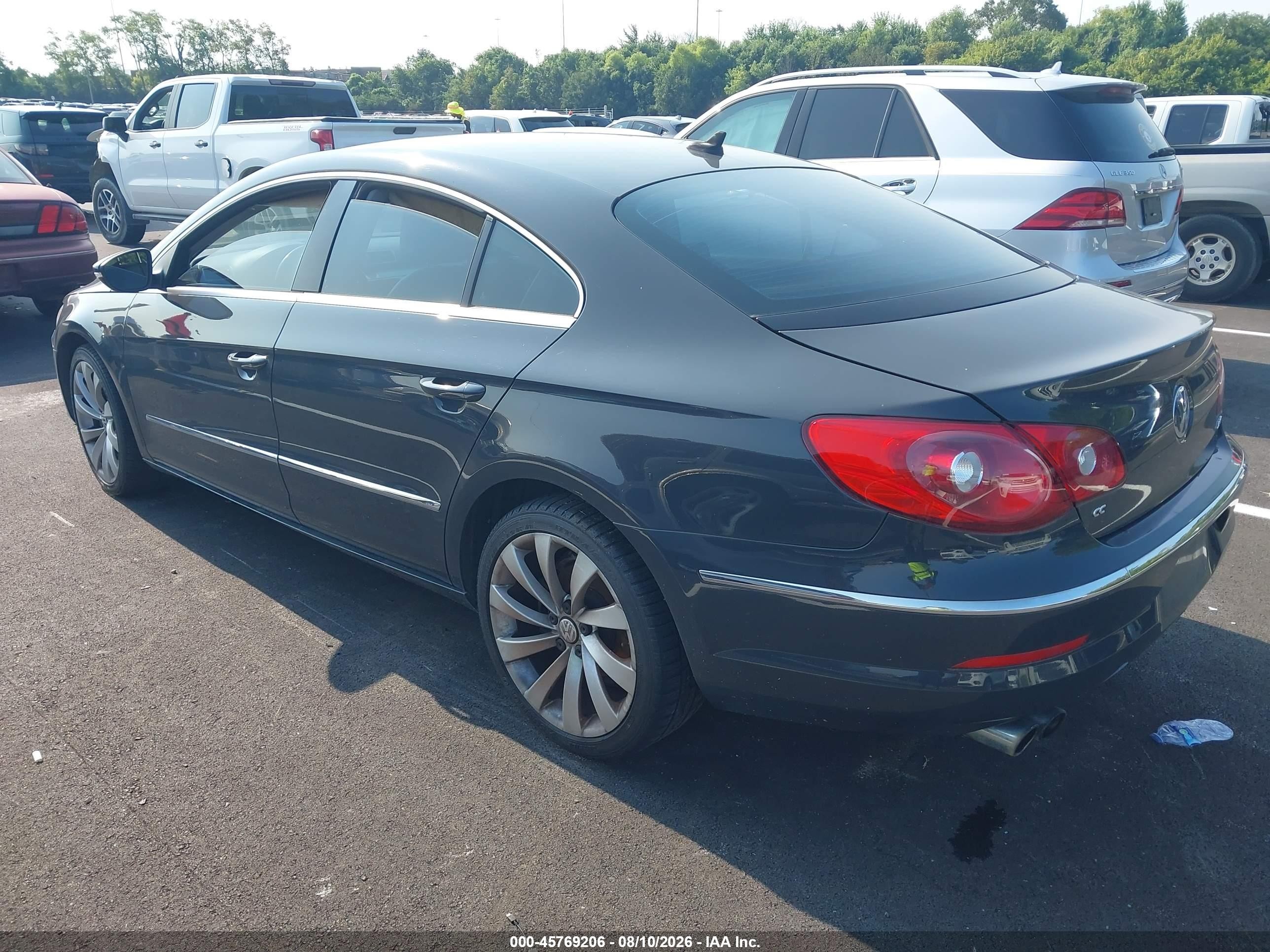 2012 Volkswagen Cc Lux Gray vin: WVWHN7AN1CE503079