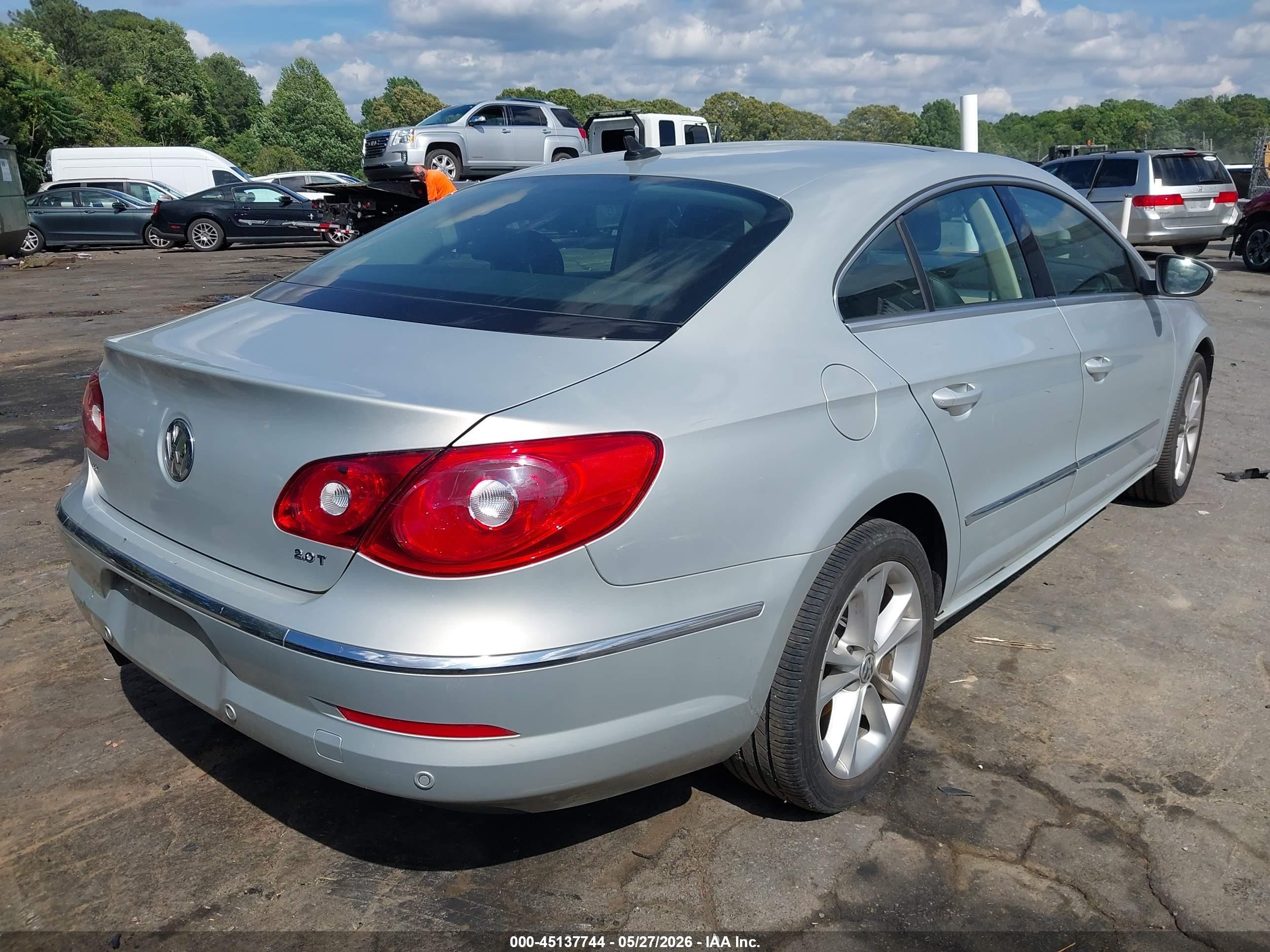 2010 Volkswagen Cc Luxury Серый vin: WVWHN7AN5AE538110