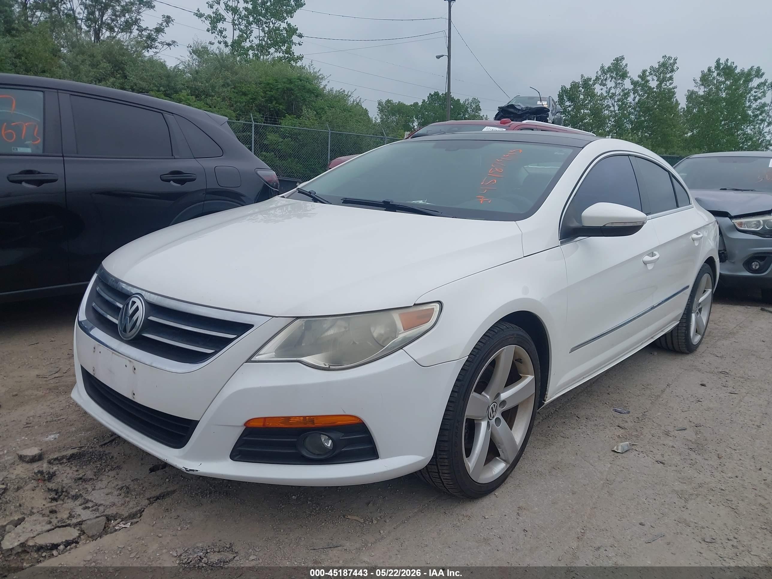 2011 Volkswagen Cc Lux Plus White vin: WVWHN7AN6BE718293