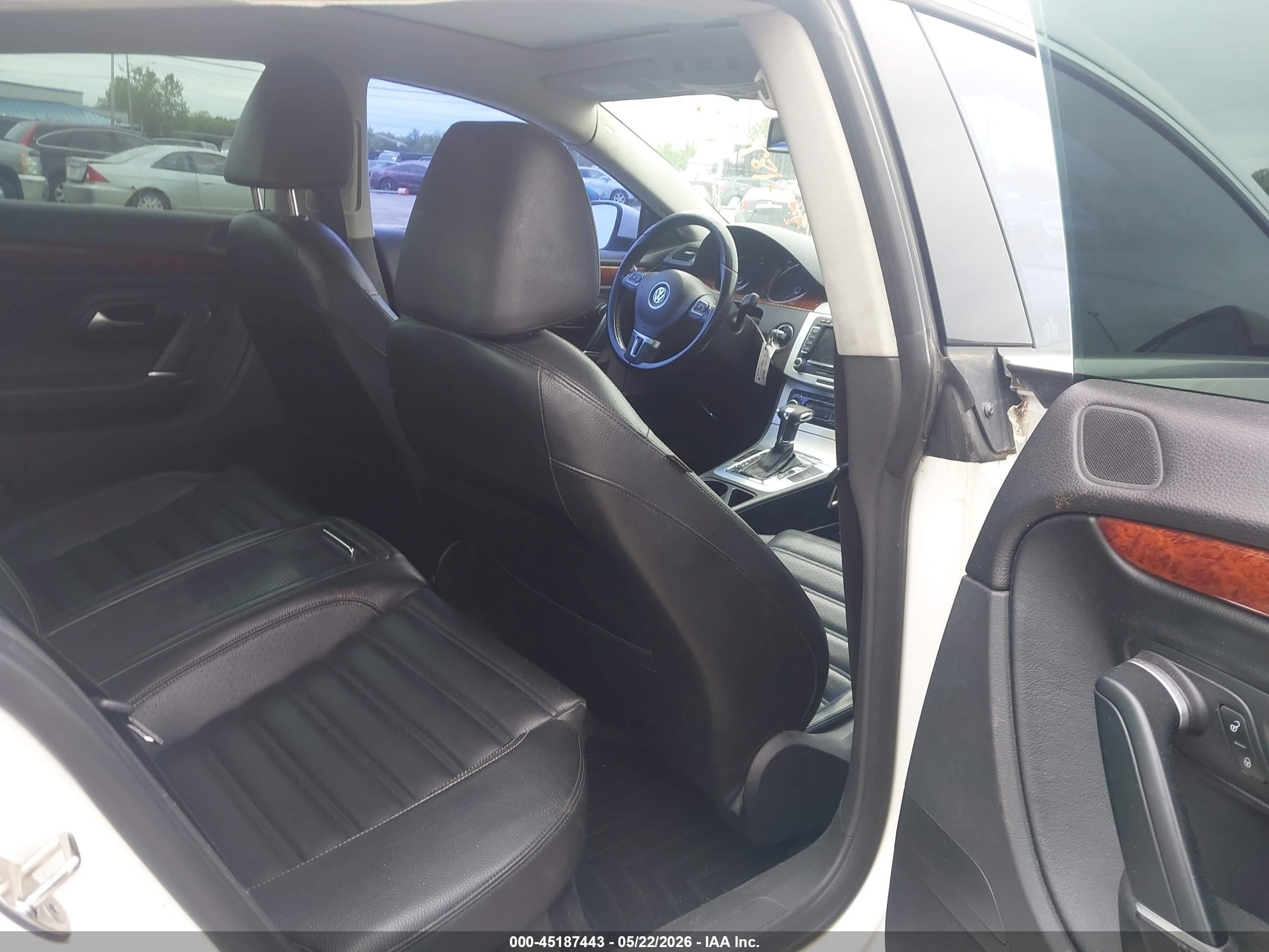 2011 Volkswagen Cc Lux Plus White vin: WVWHN7AN6BE718293