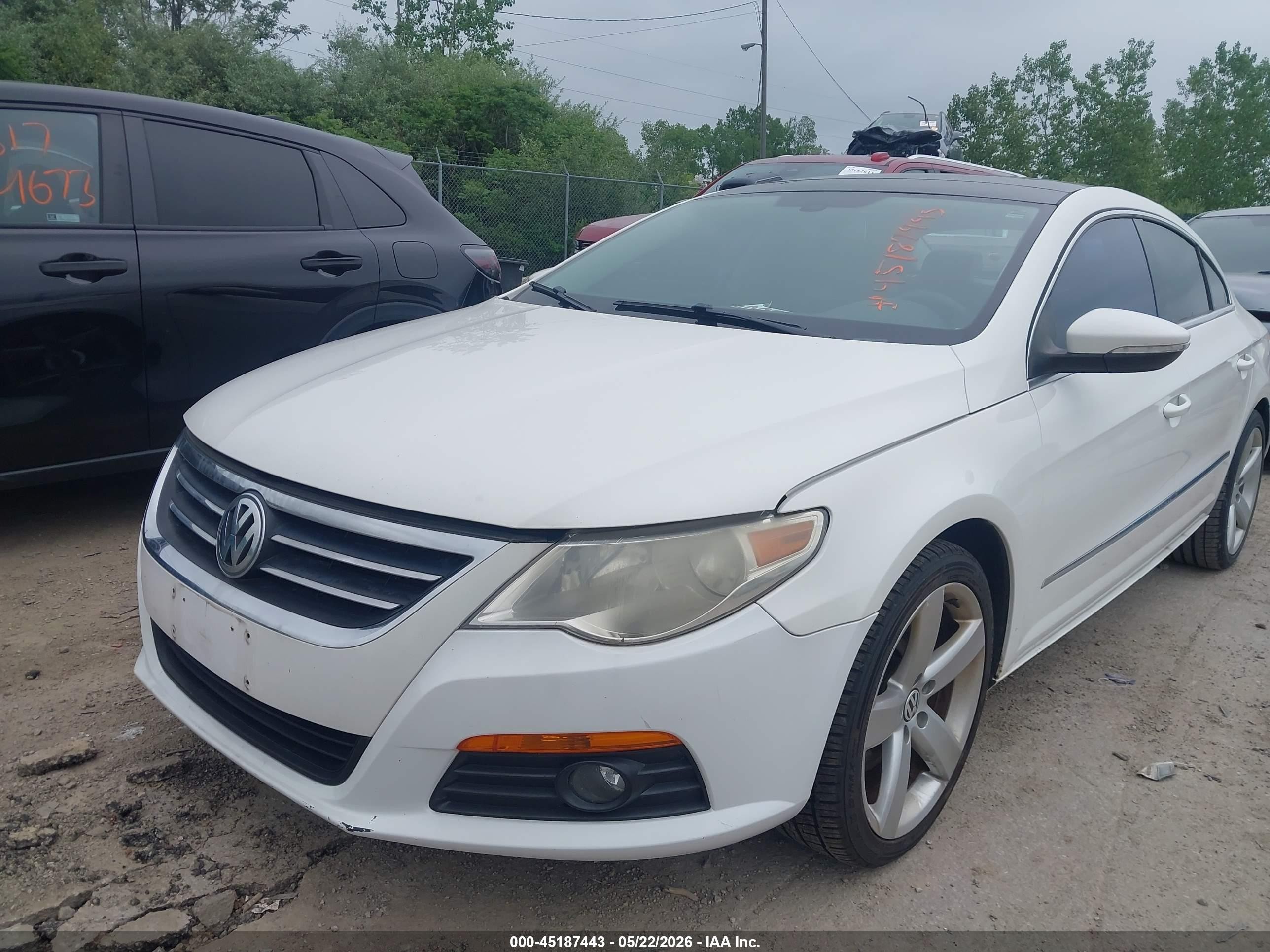 2011 Volkswagen Cc Lux Plus White vin: WVWHN7AN6BE718293
